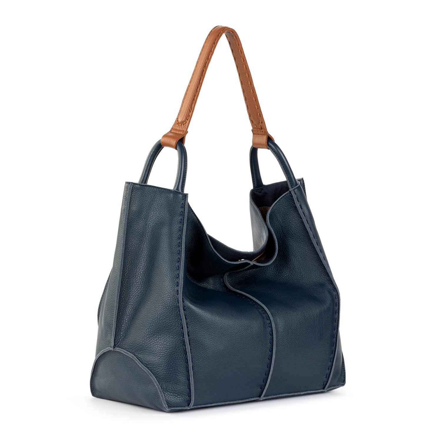 The Sak Los Feliz Slouchy Large Tote Leather - |Indigo|