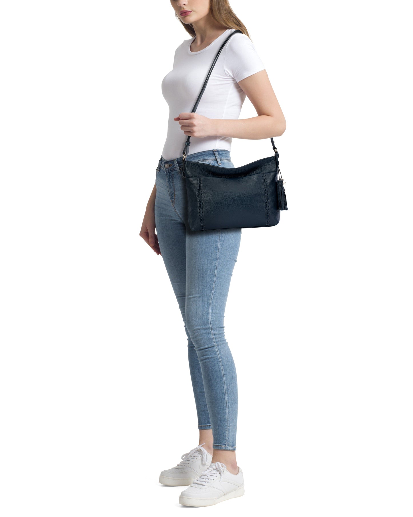 The Sak Melrose Crossbody Leather - |Indigo|