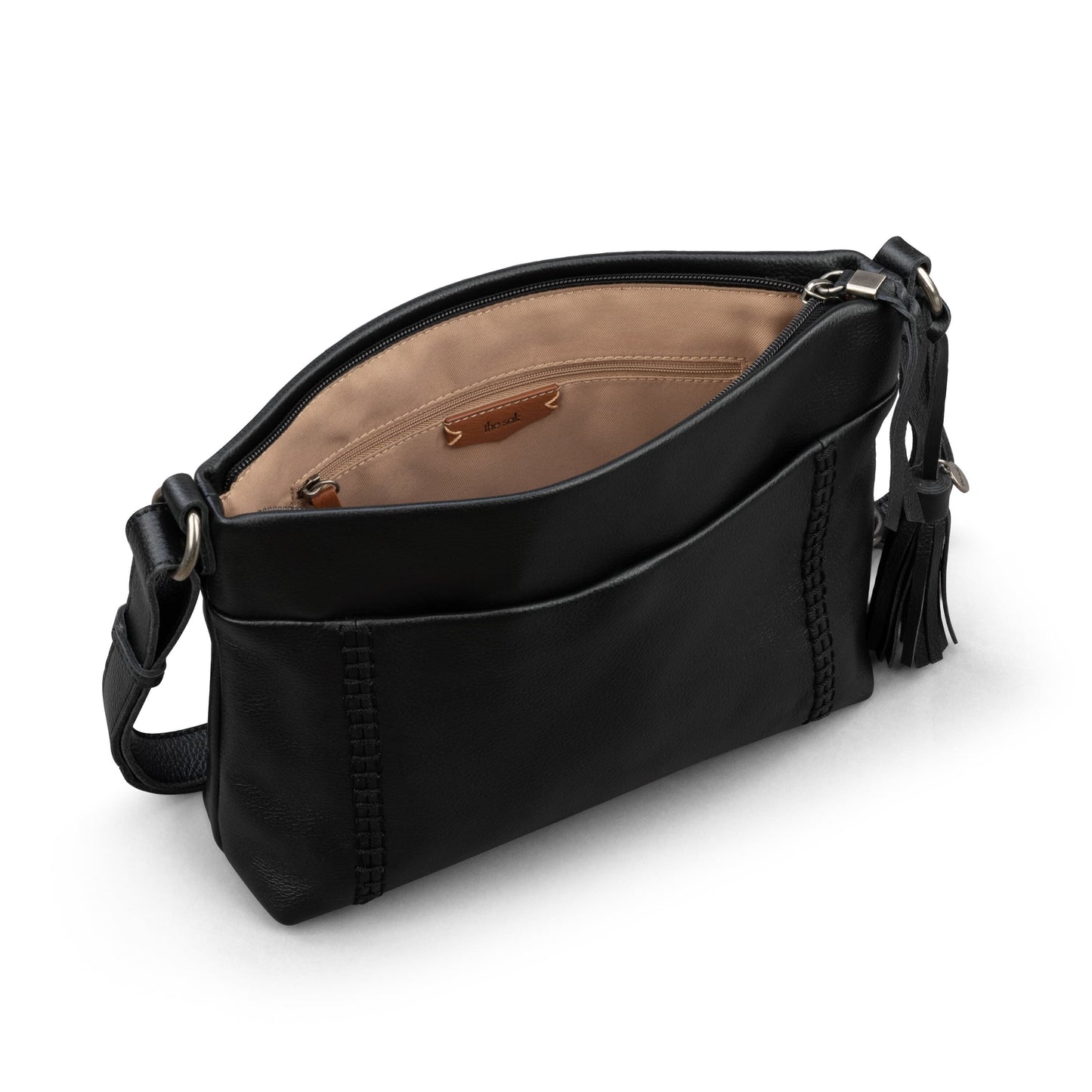 The Sak Melrose Crossbody Leather - |Black|