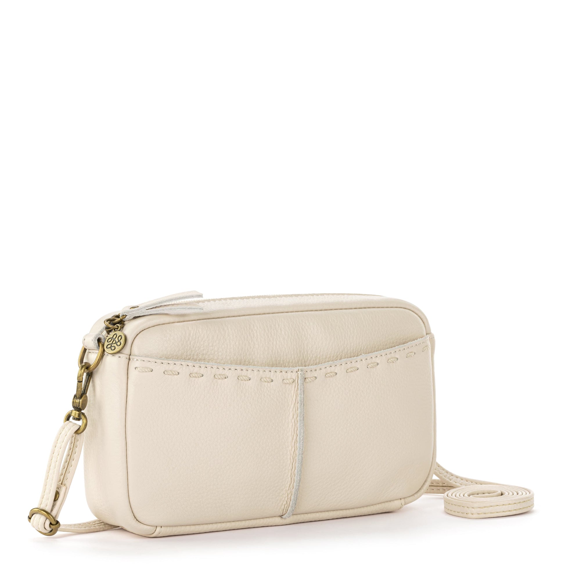 The Sak Cora Smartphone Crossbody Leather - |Stone|