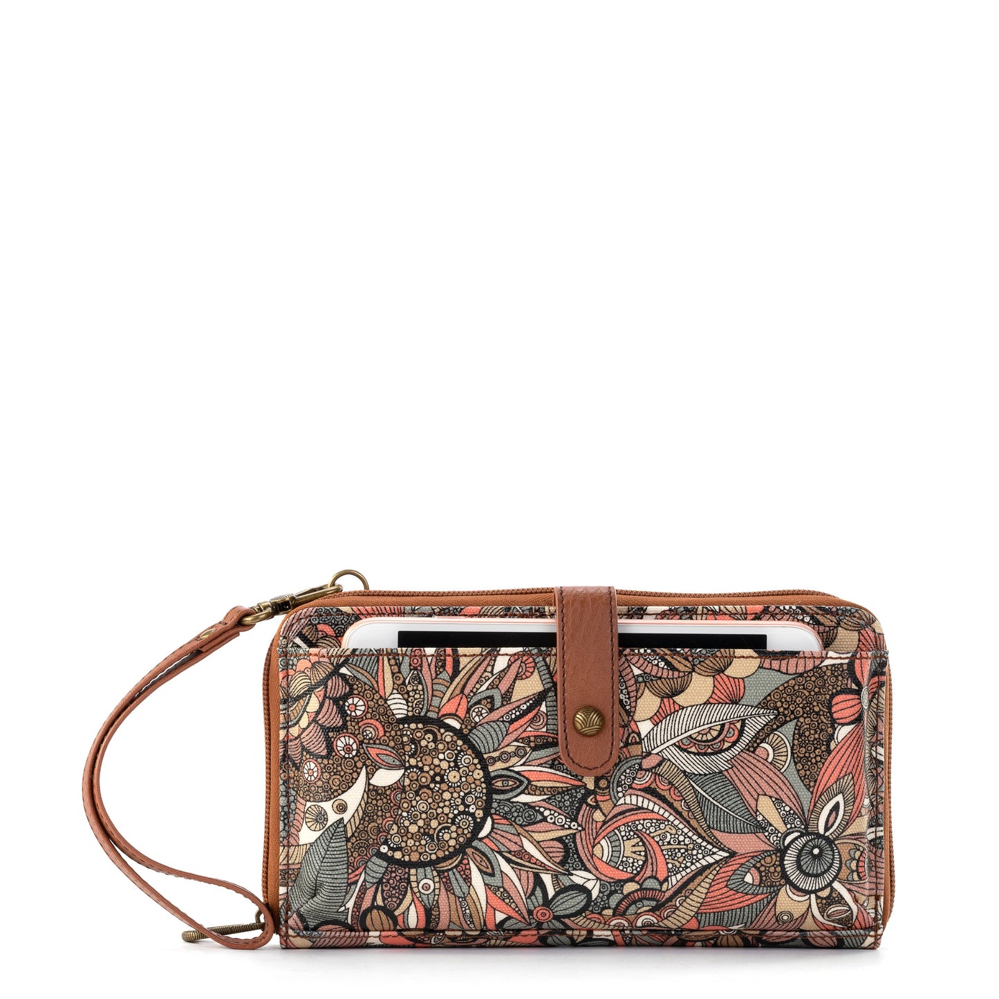 Sakroots Large Smartphone Crossbody Canvas - |Sienna Spirit Desert|