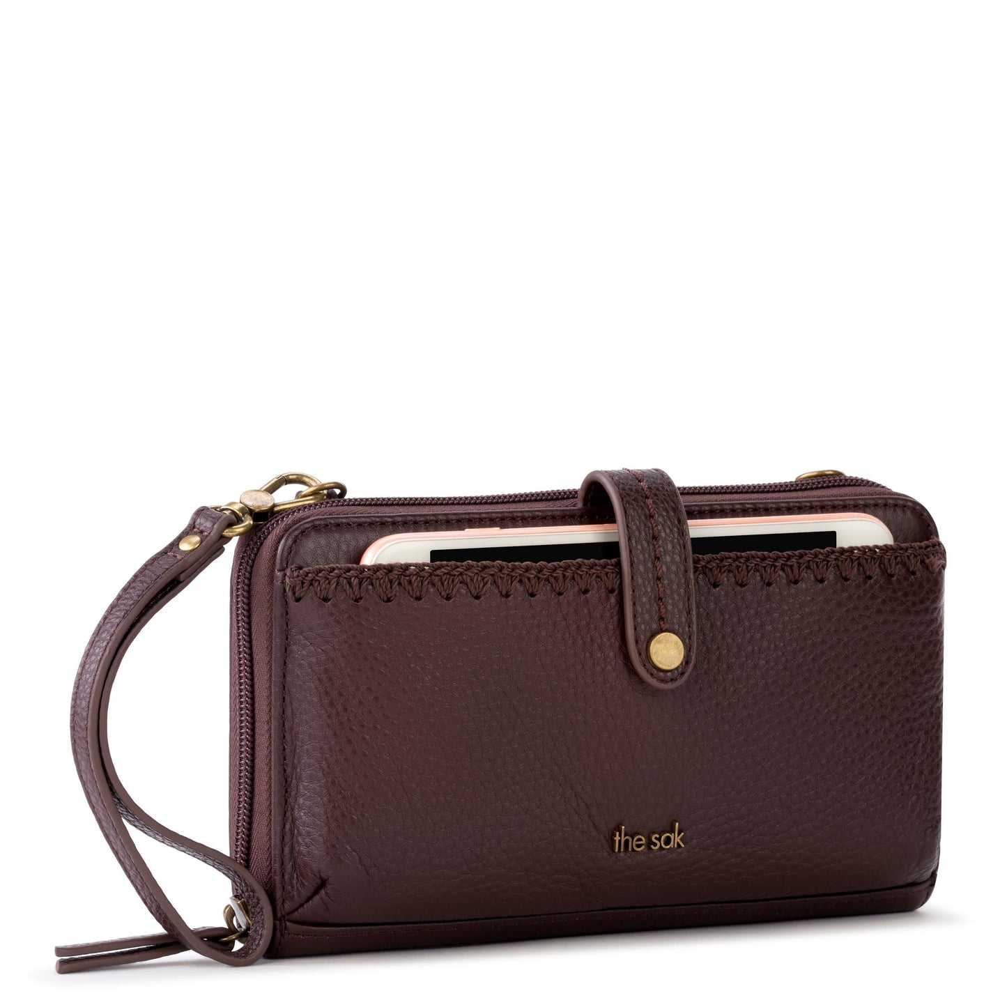 The Sak Iris Large Smartphone Crossbody Leather - |Mahogany|