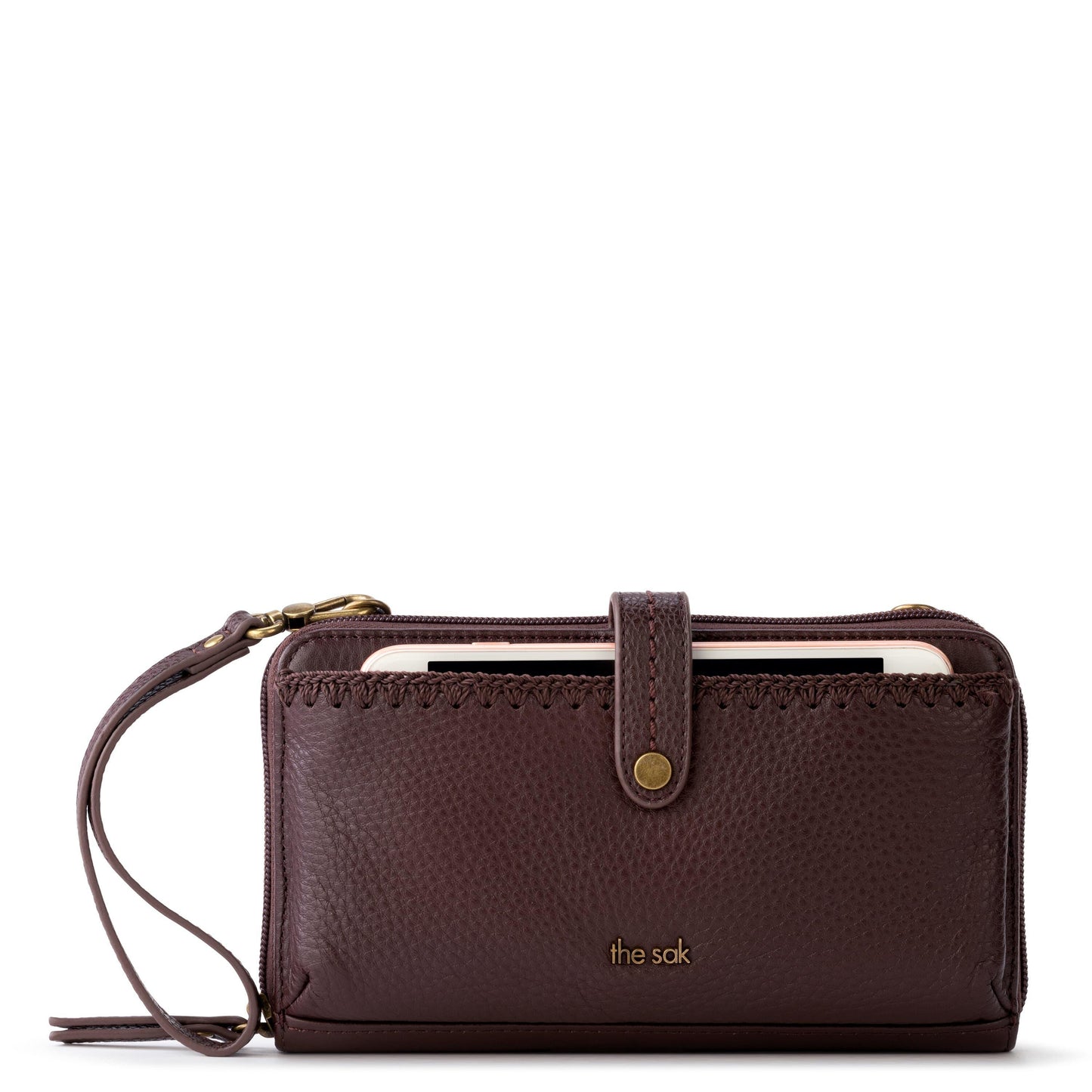 The Sak Iris Large Smartphone Crossbody Leather - |Mahogany|