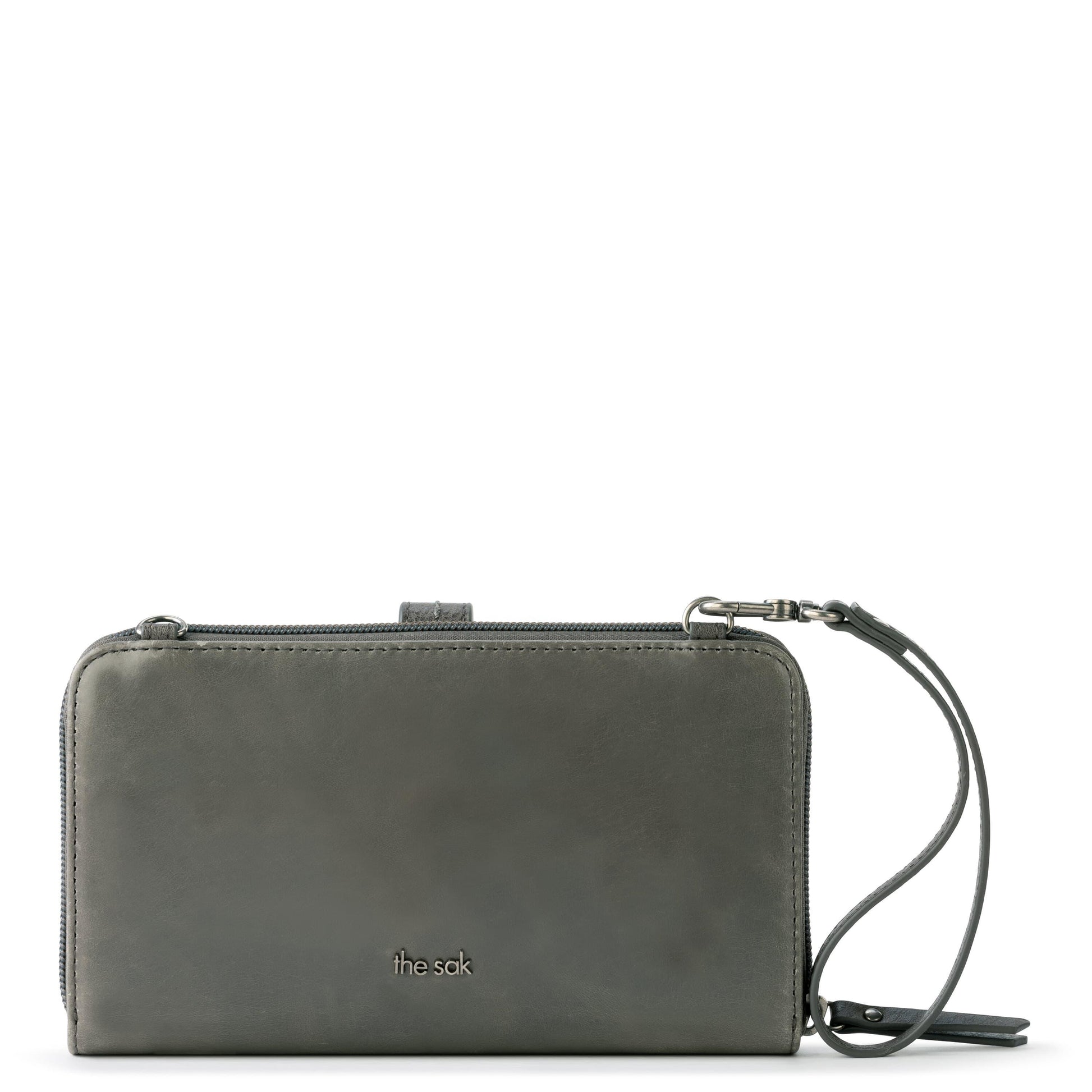 The Sak Iris Large Smartphone Crossbody Leather - |Slate Leaf|