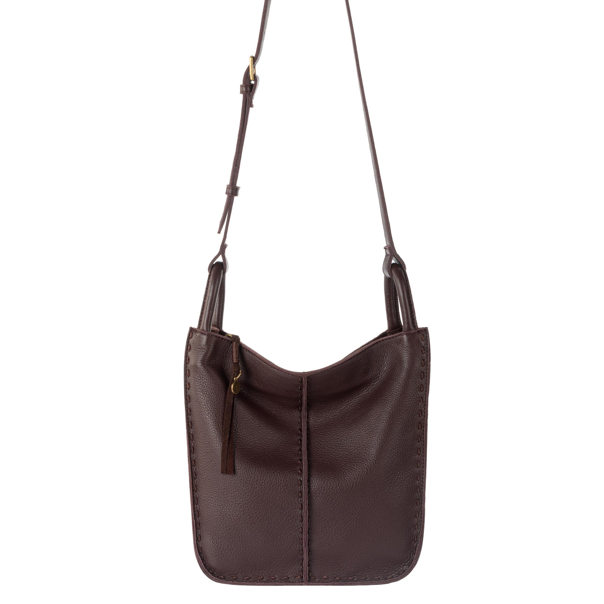 The Sak Los Feliz Slouchy Crossbody Leather - |Mahogany|