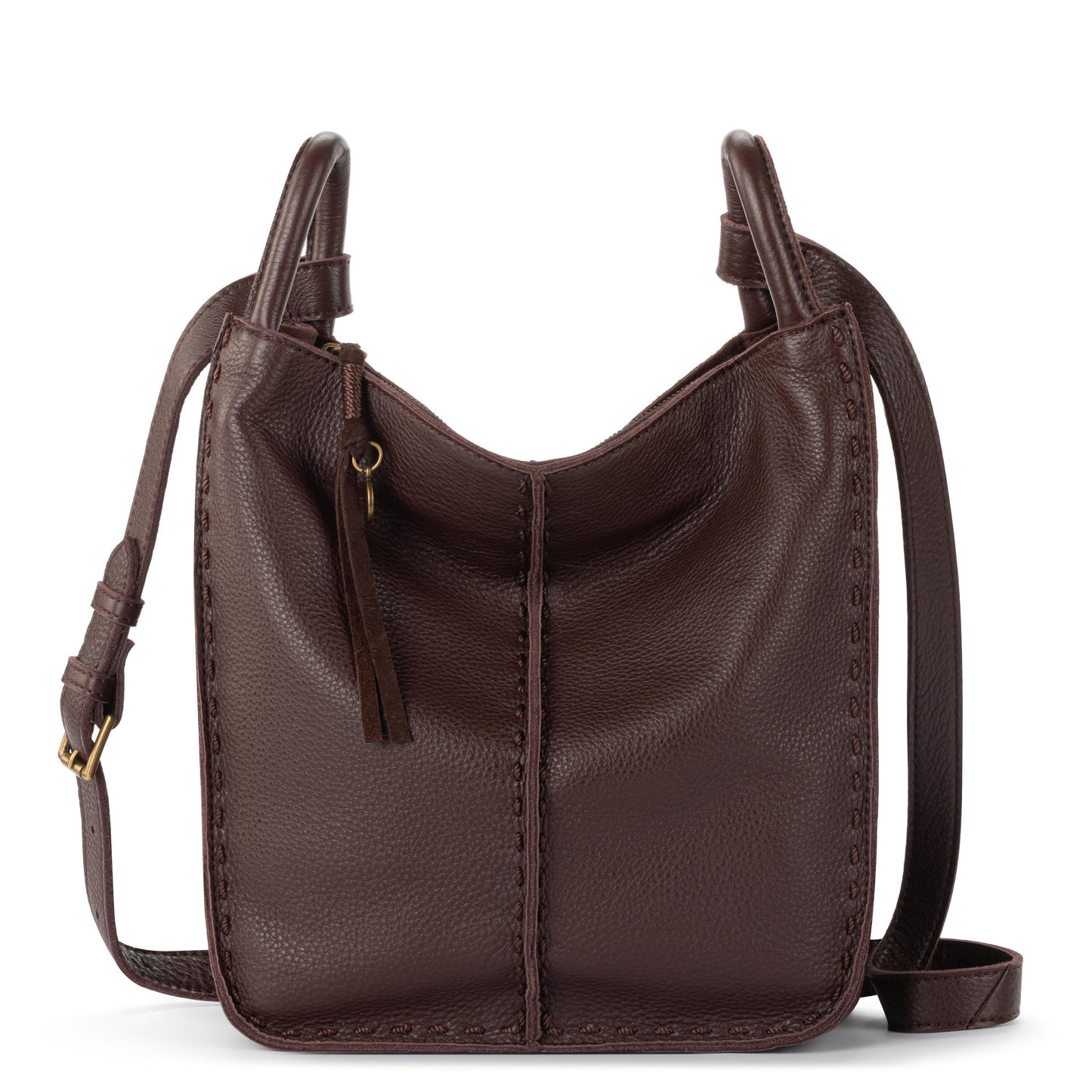 The Sak Los Feliz Slouchy Crossbody Leather - |Mahogany|