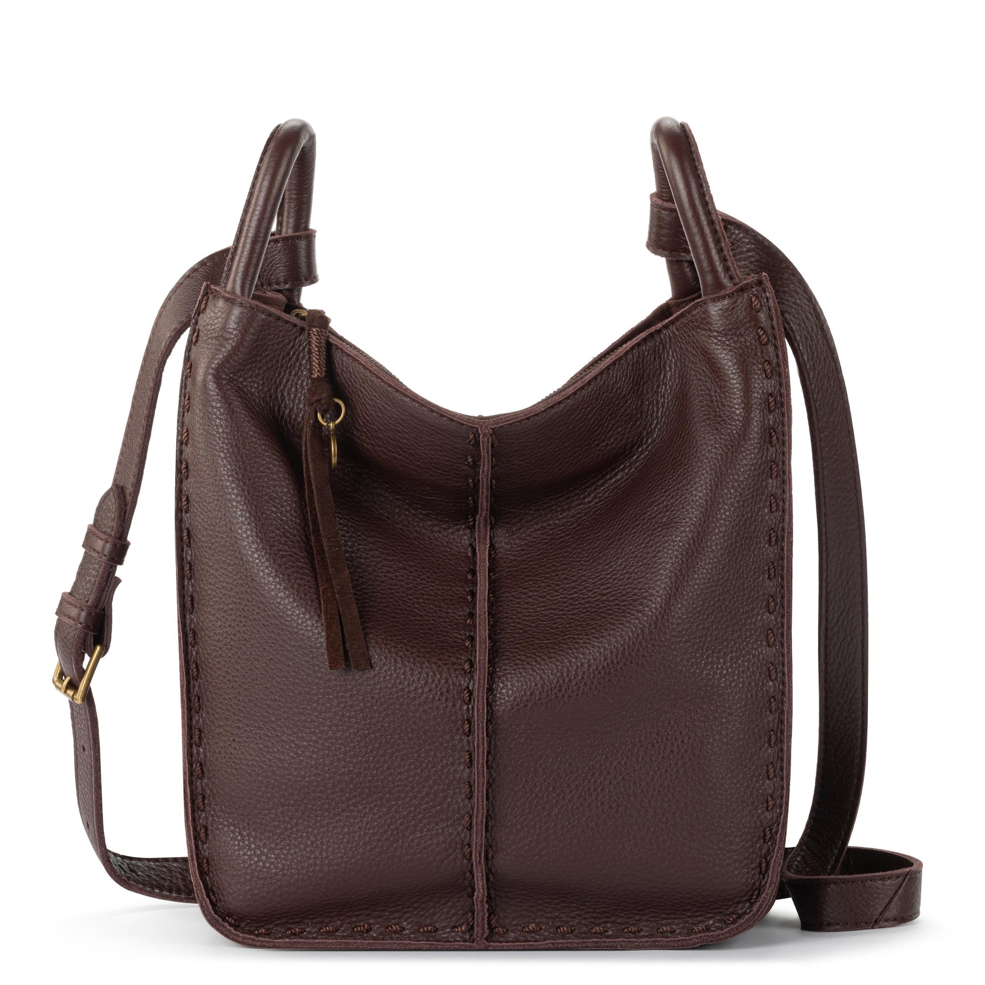 The Sak Los Feliz Slouchy Crossbody Leather - |Mahogany|