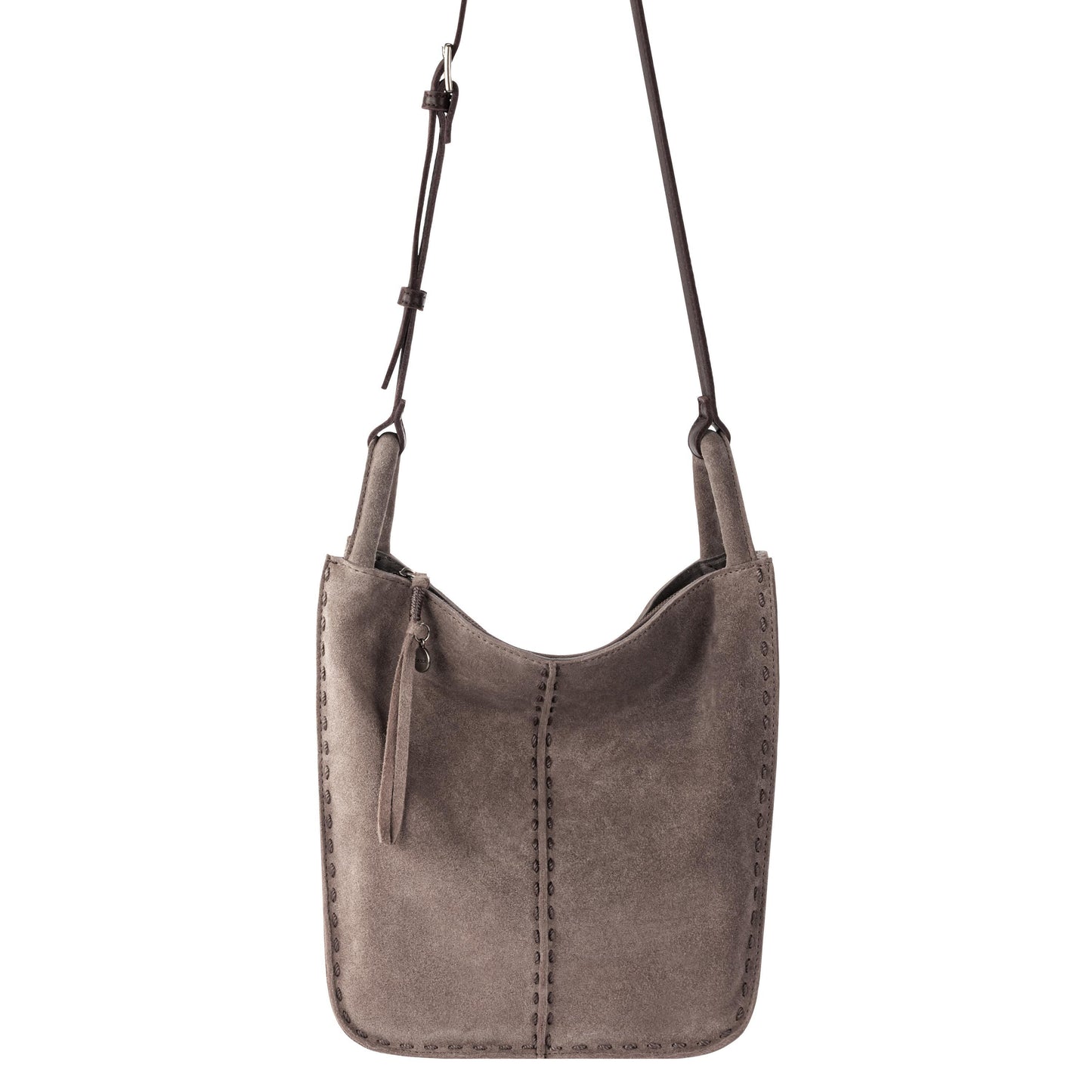 The Sak Los Feliz Slouchy Crossbody Leather - |Mushroom Suede|