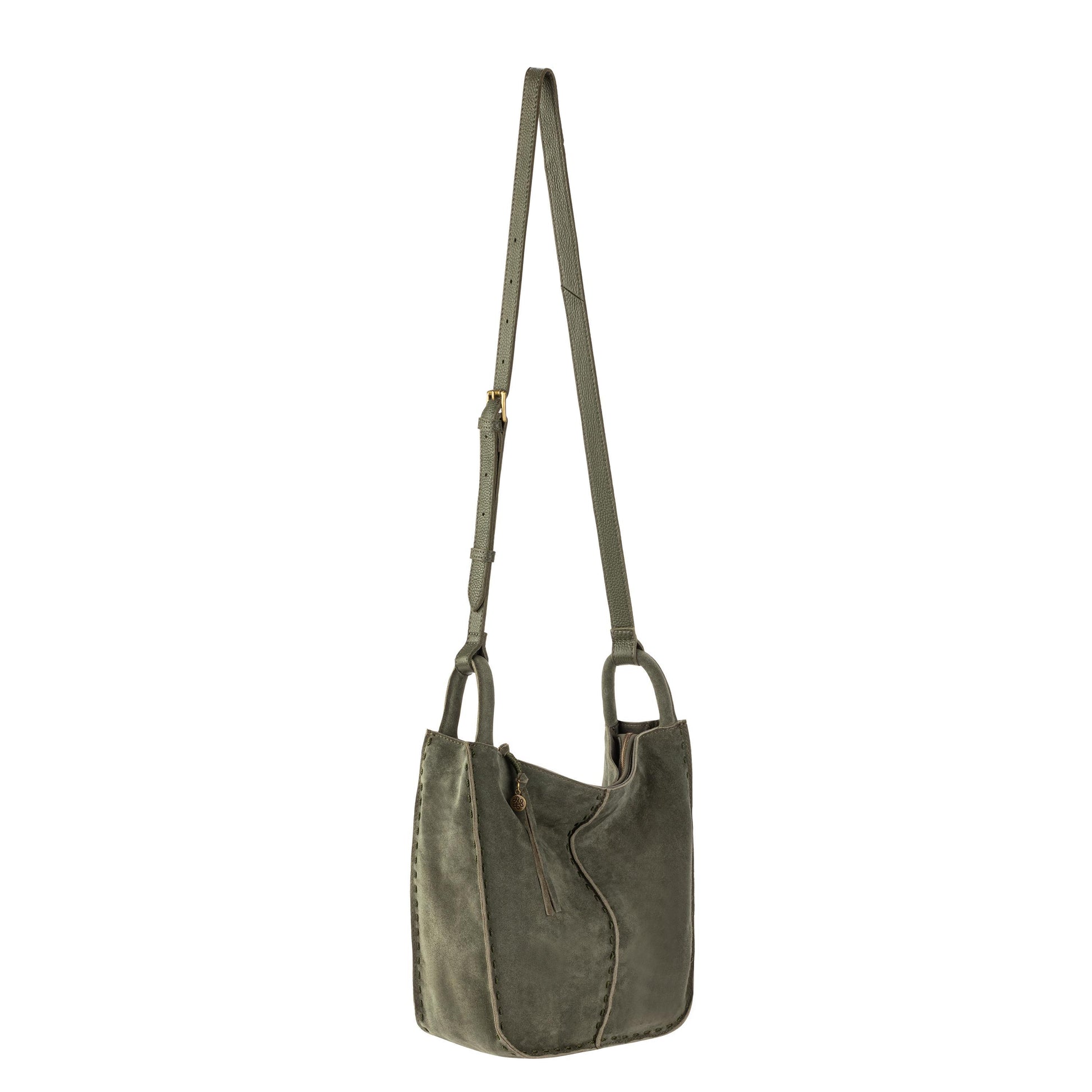 The Sak Los Feliz Slouchy Crossbody Leather - |Moss Suede|