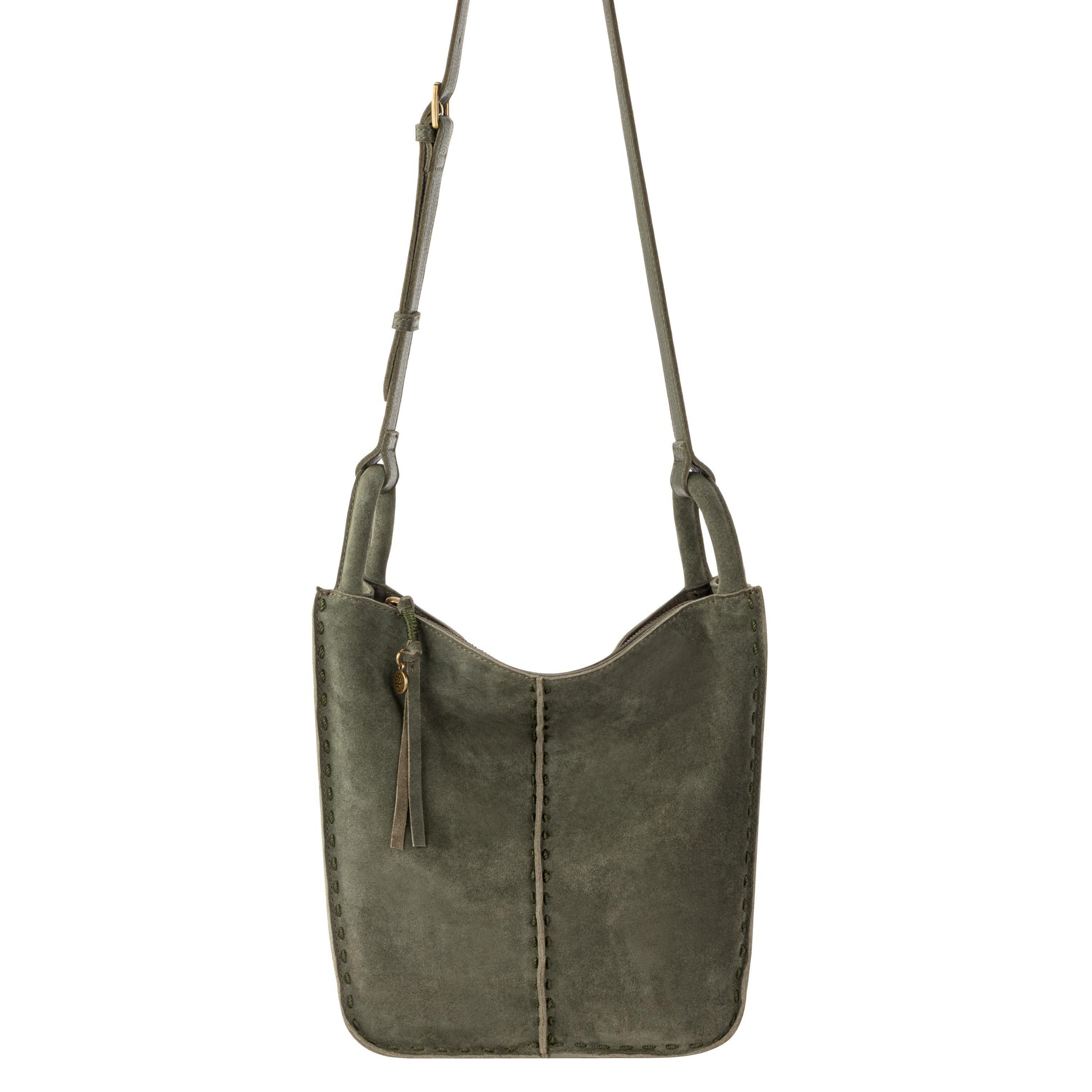 The Sak Los Feliz Slouchy Crossbody Leather - |Moss Suede|