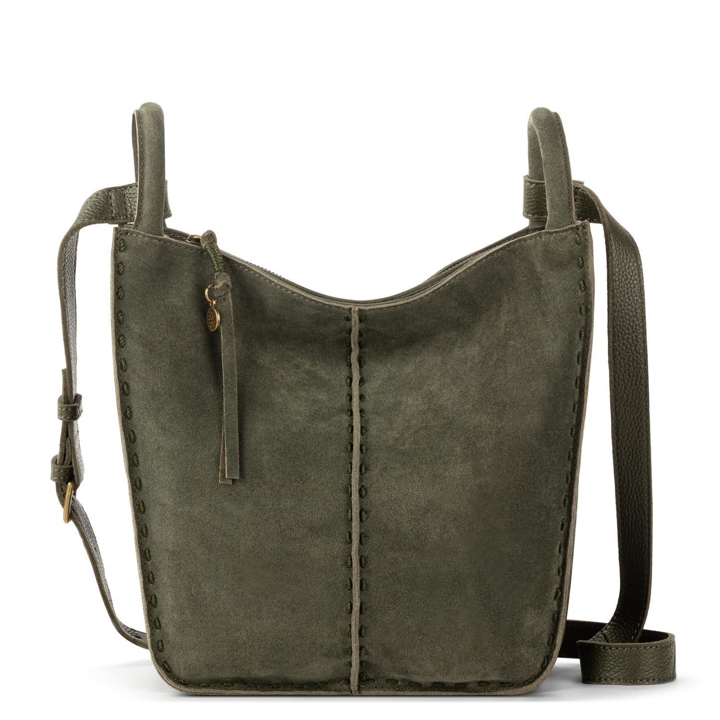 The Sak Los Feliz Slouchy Crossbody Leather - |Moss Suede|