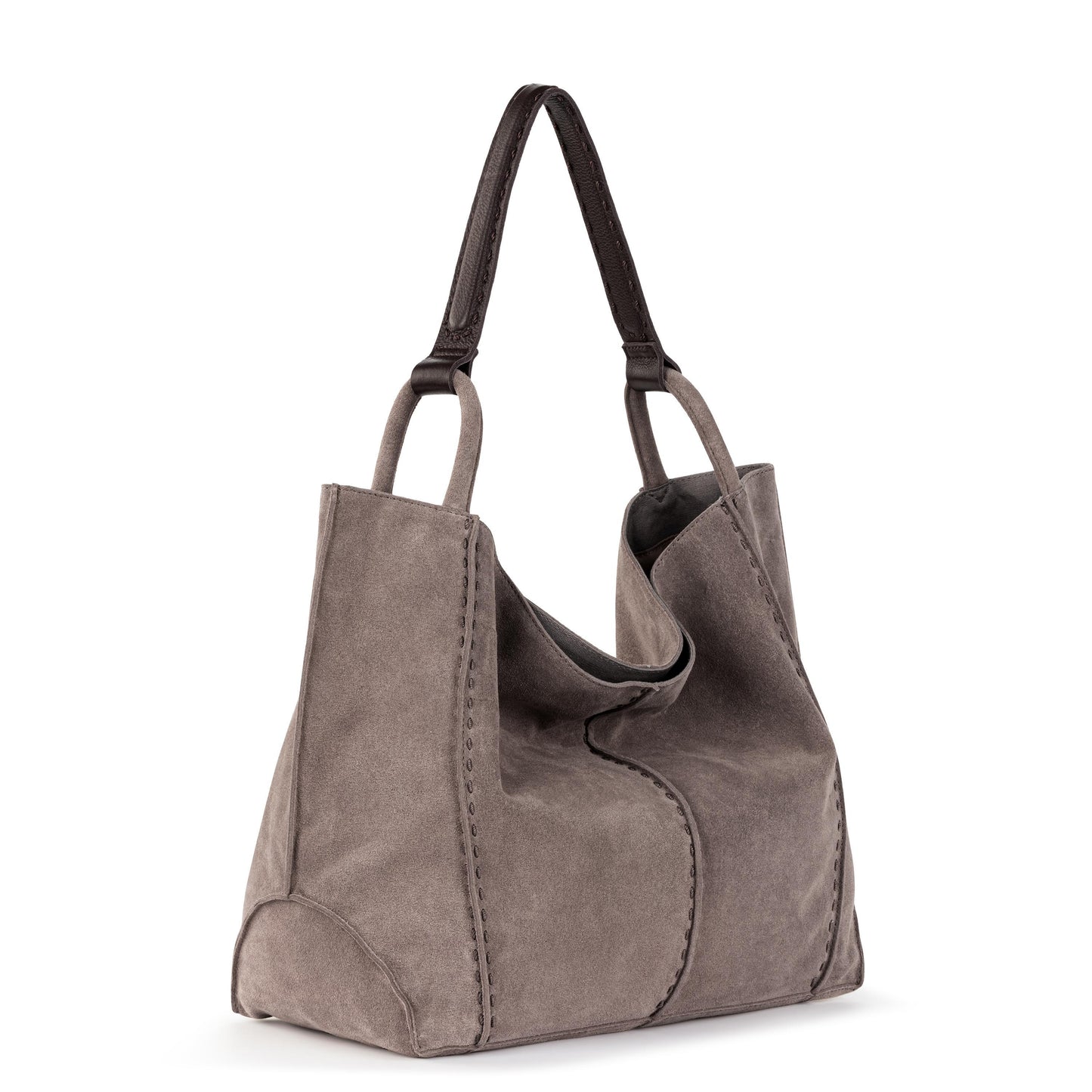 The Sak Los Feliz Slouchy Large Tote Leather - |Mushroom Suede|