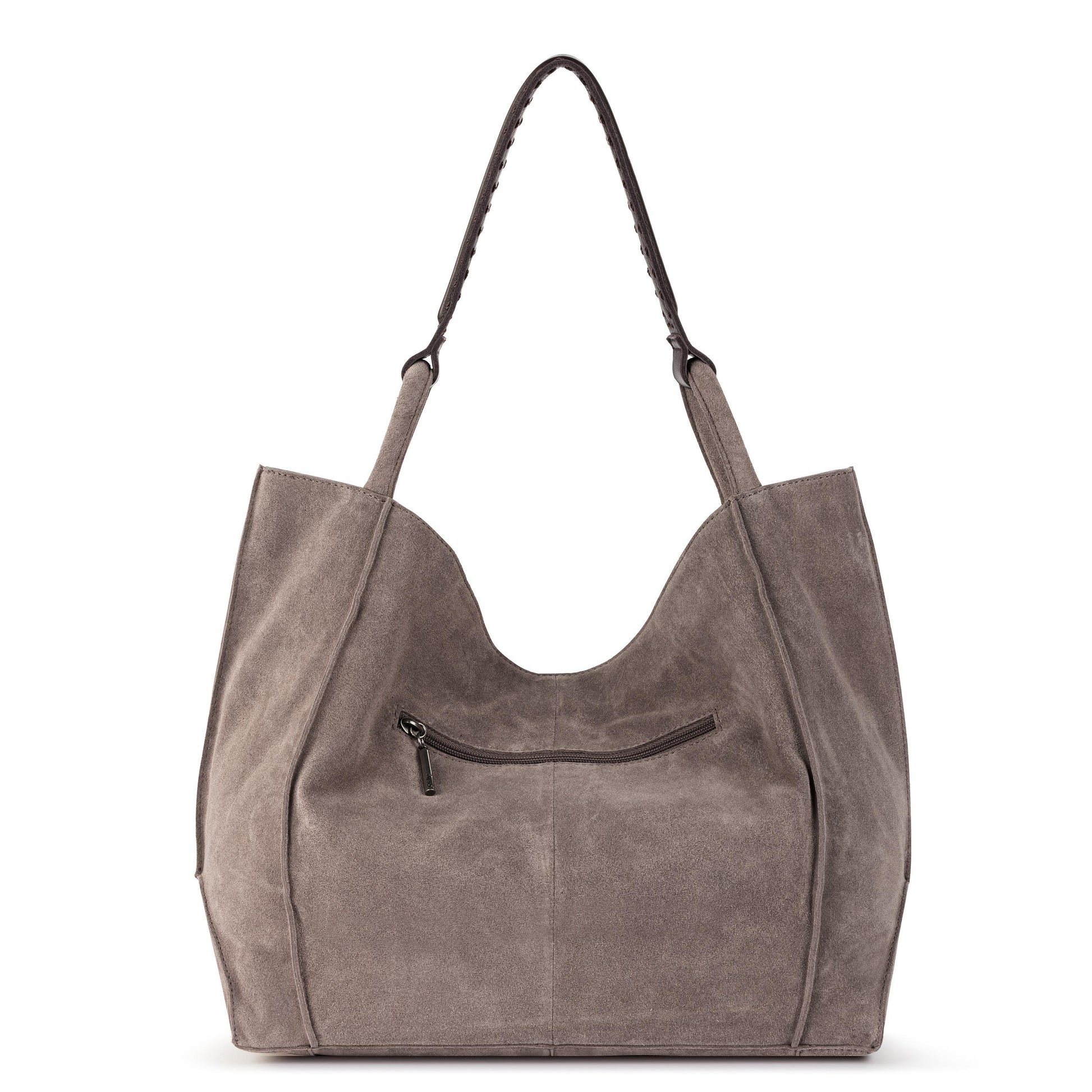 The Sak Los Feliz Slouchy Large Tote Leather - |Mushroom Suede|