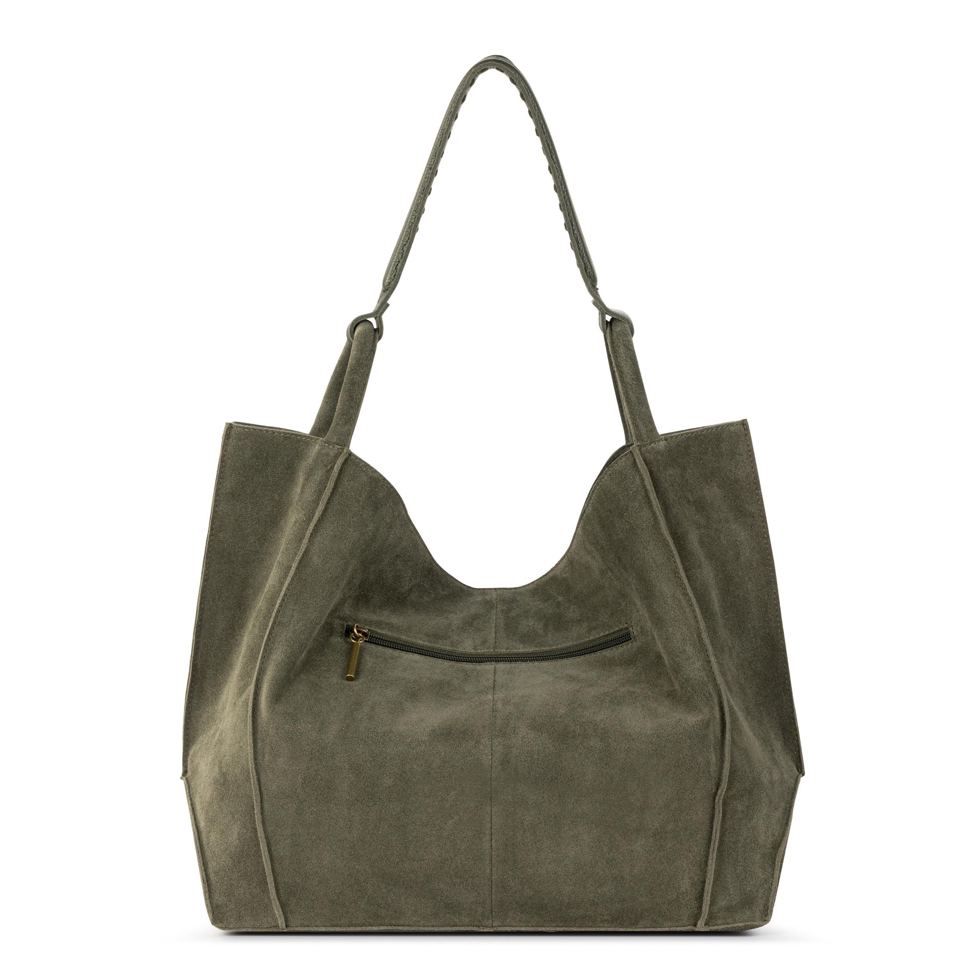 The Sak Los Feliz Slouchy Large Tote Leather - |Moss Suede|