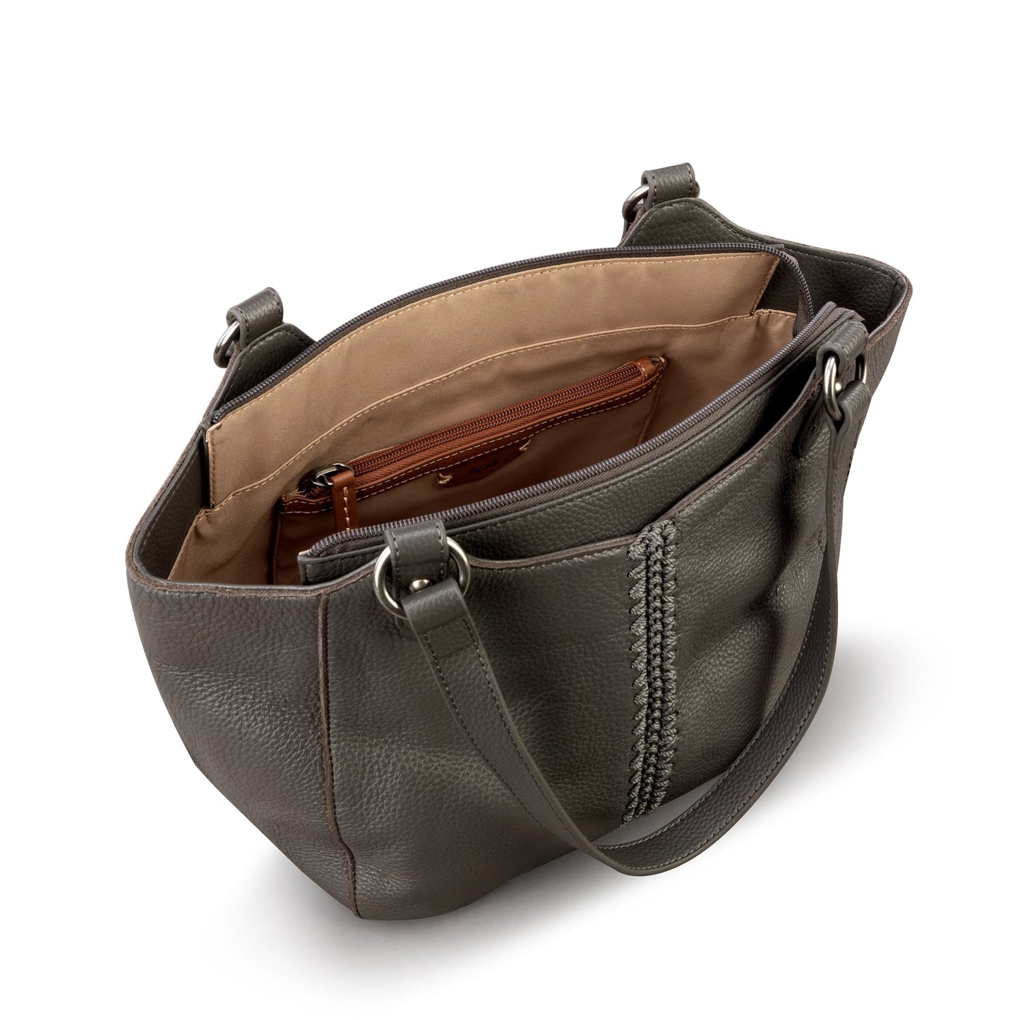 The Sak Bolinas Satchel Leather - |Slate|