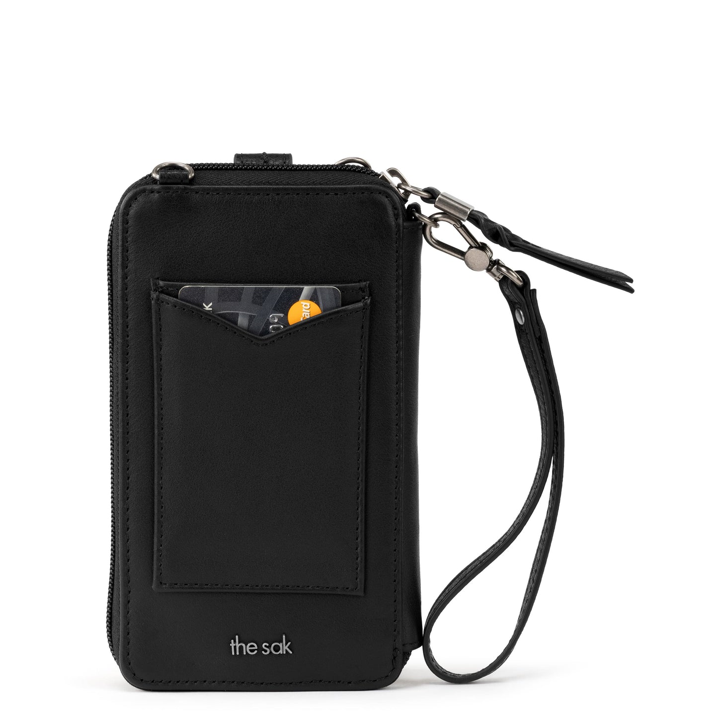 The Sak Silverlake Smartphone Crossbody Leather - |Black Floral Embossed|