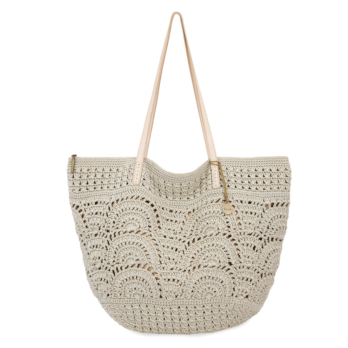 The Sak Faye Large Tote Crochet - |Natural Fan|
