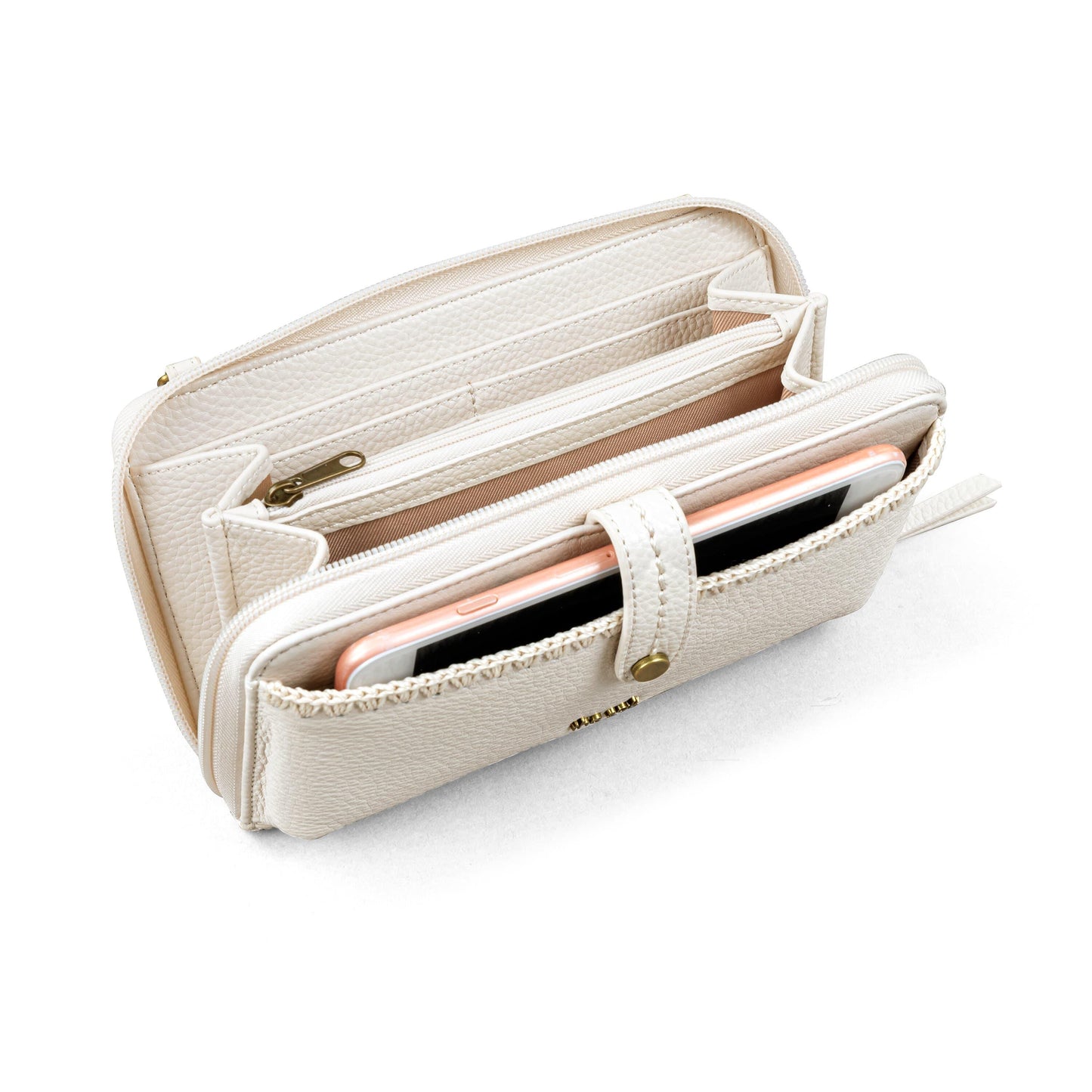 The Sak Iris Large Smartphone Crossbody Leather - |Stone|