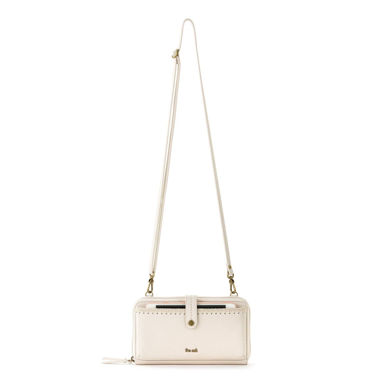 The Sak Iris Large Smartphone Crossbody Leather - |Stone|