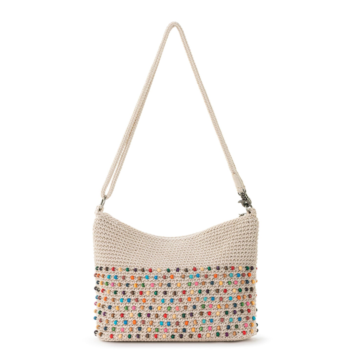 The Sak Lumi Crossbody Crochet - |Ecru Multi Beads|