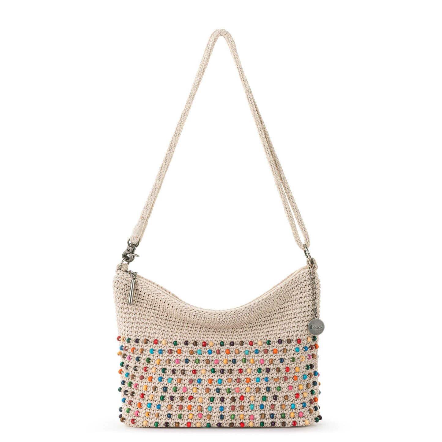 The Sak Lumi Crossbody Crochet - |Ecru Multi Beads|