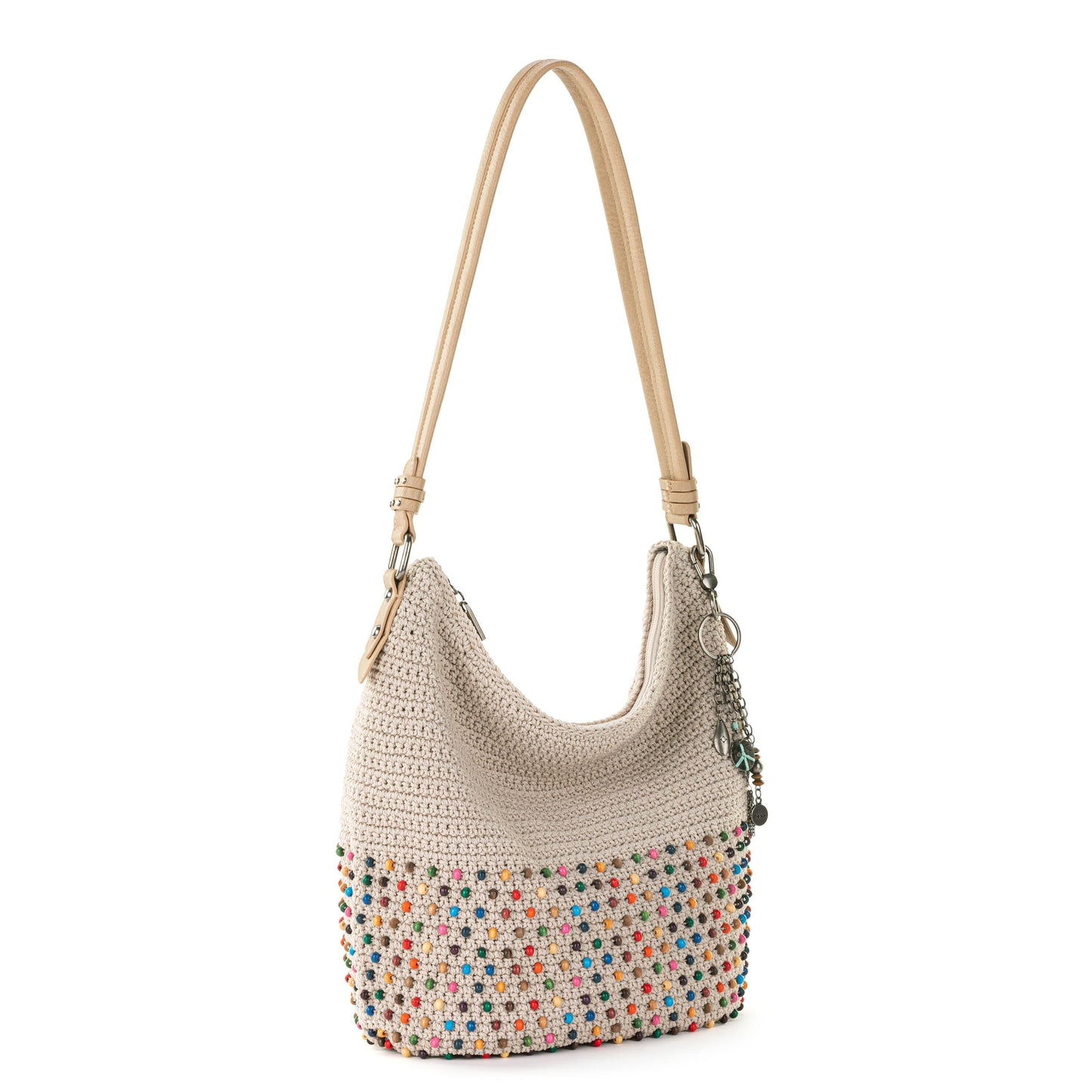 The Sak Sequoia Hobo Crochet - |Ecru Multi Beads|