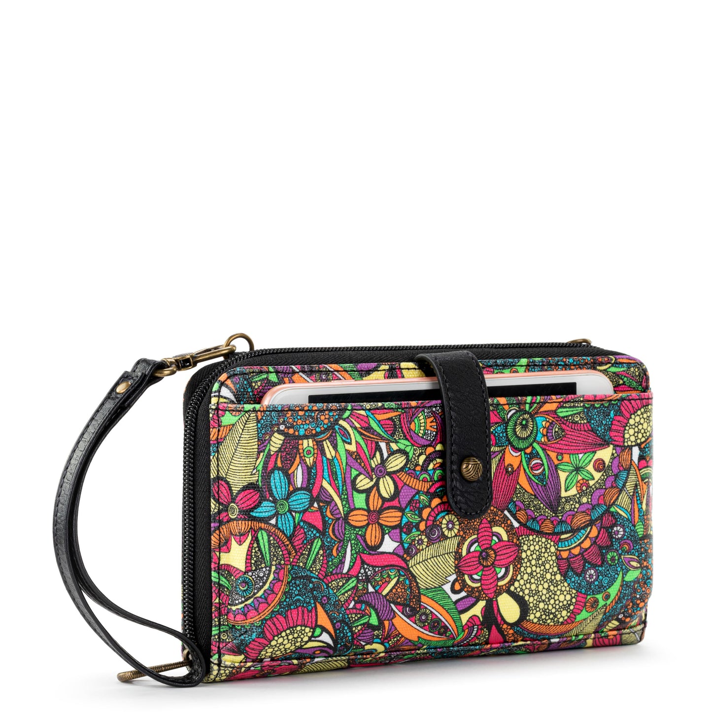 Sakroots Large Smartphone Crossbody Canvas - |Rainbow Spirit Desert Snap|