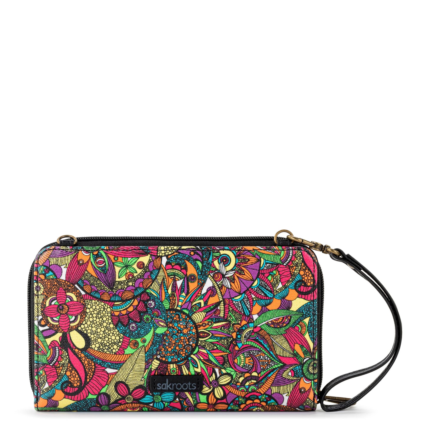 Sakroots Large Smartphone Crossbody Canvas - |Rainbow Spirit Desert Snap|