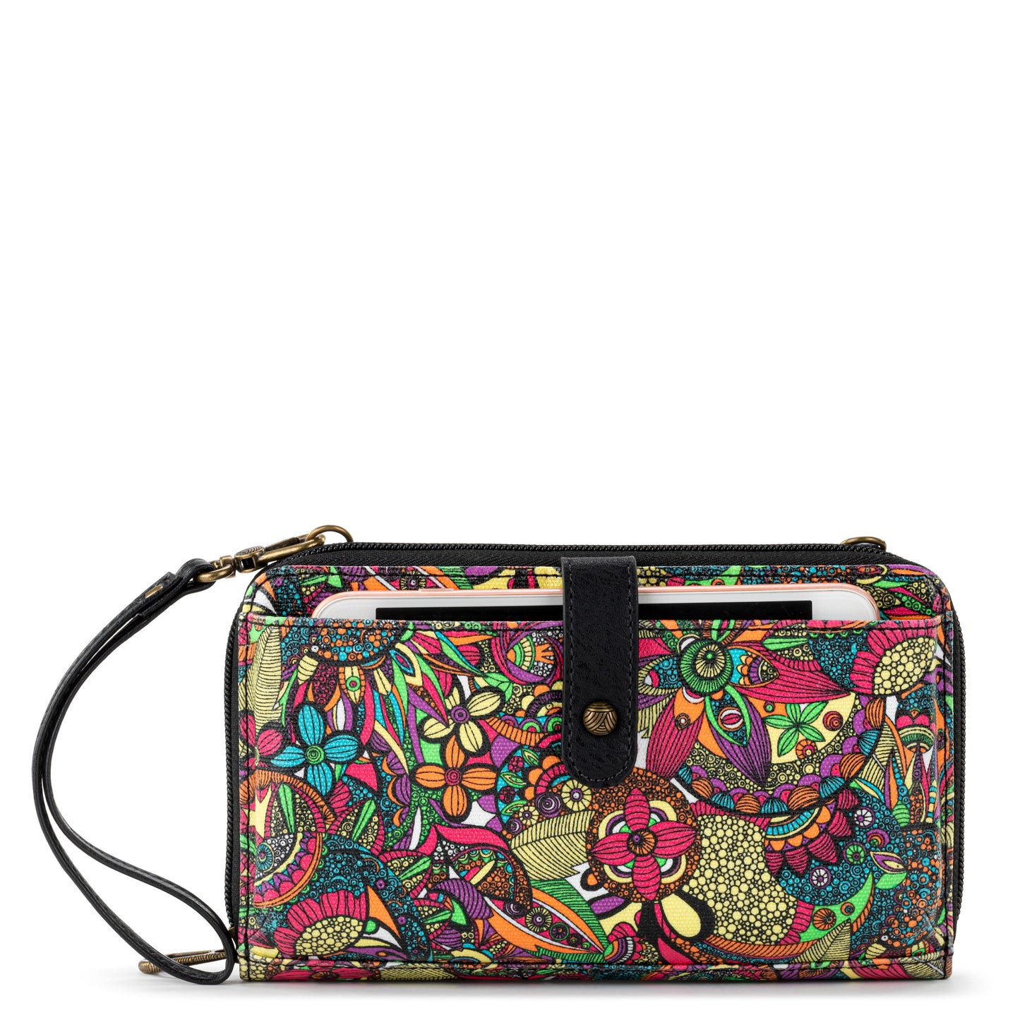 Sakroots Large Smartphone Crossbody Canvas - |Rainbow Spirit Desert Snap|