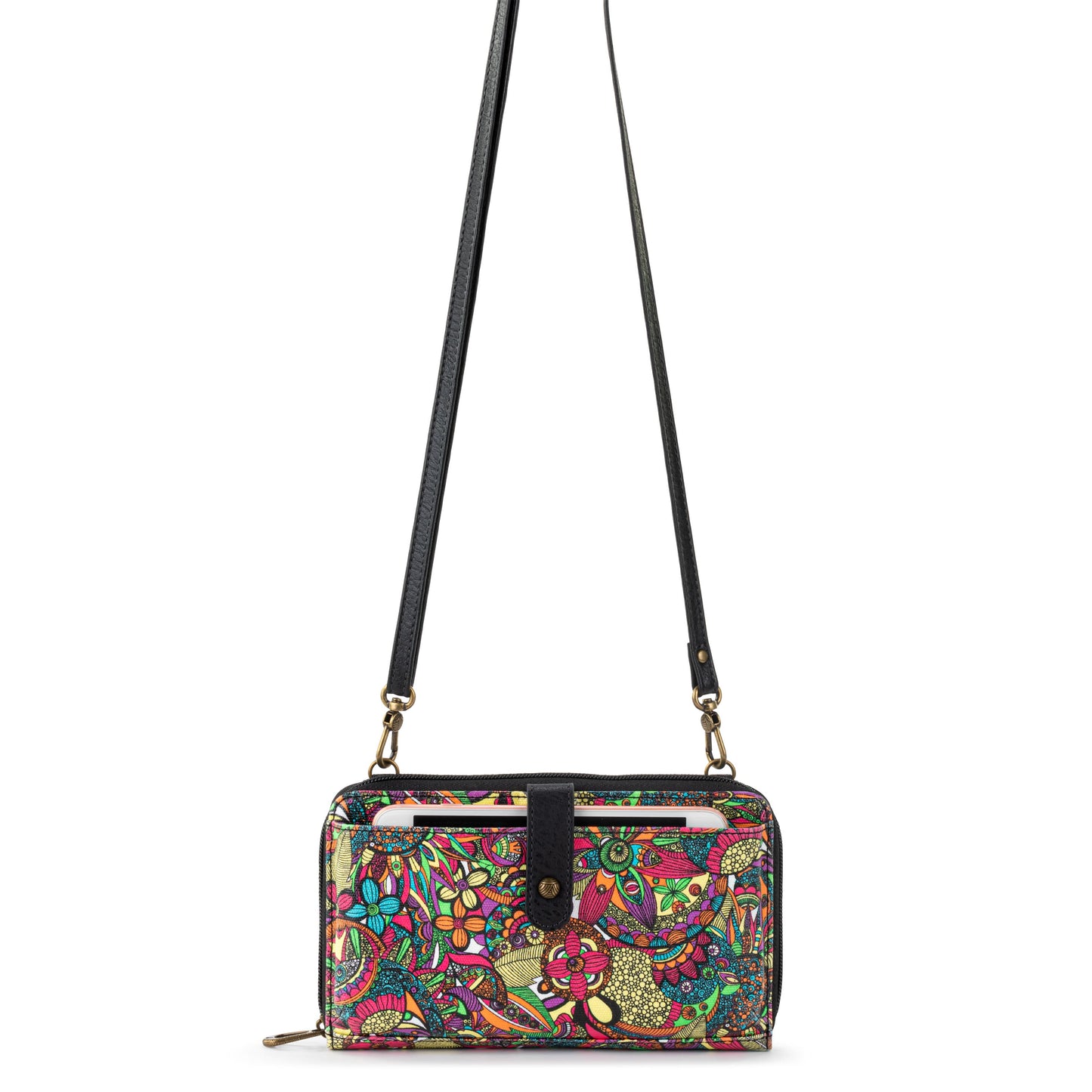 Sakroots Large Smartphone Crossbody Canvas - |Rainbow Spirit Desert Snap|