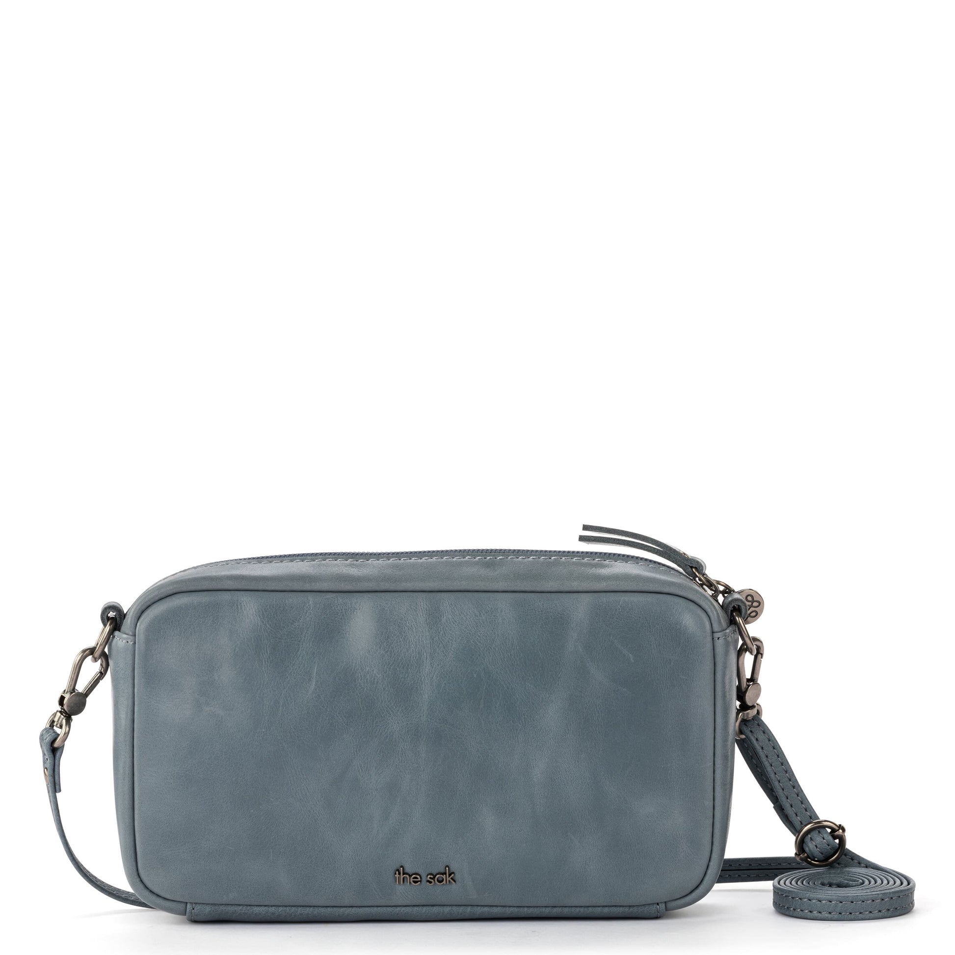 The Sak Cora Smartphone Crossbody Leather - |Maritime Wave Embossed|