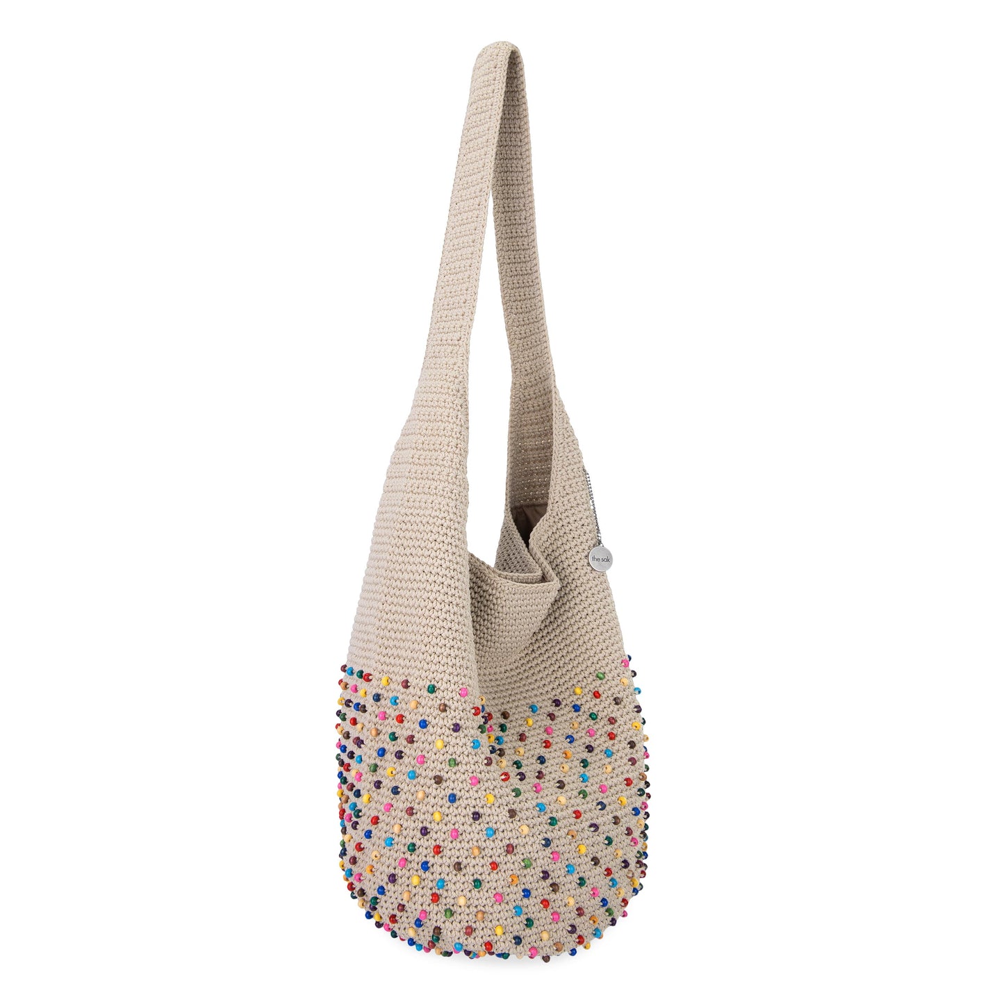 The Sak 120 Hobo Crochet - |Ecru Multi Beads|