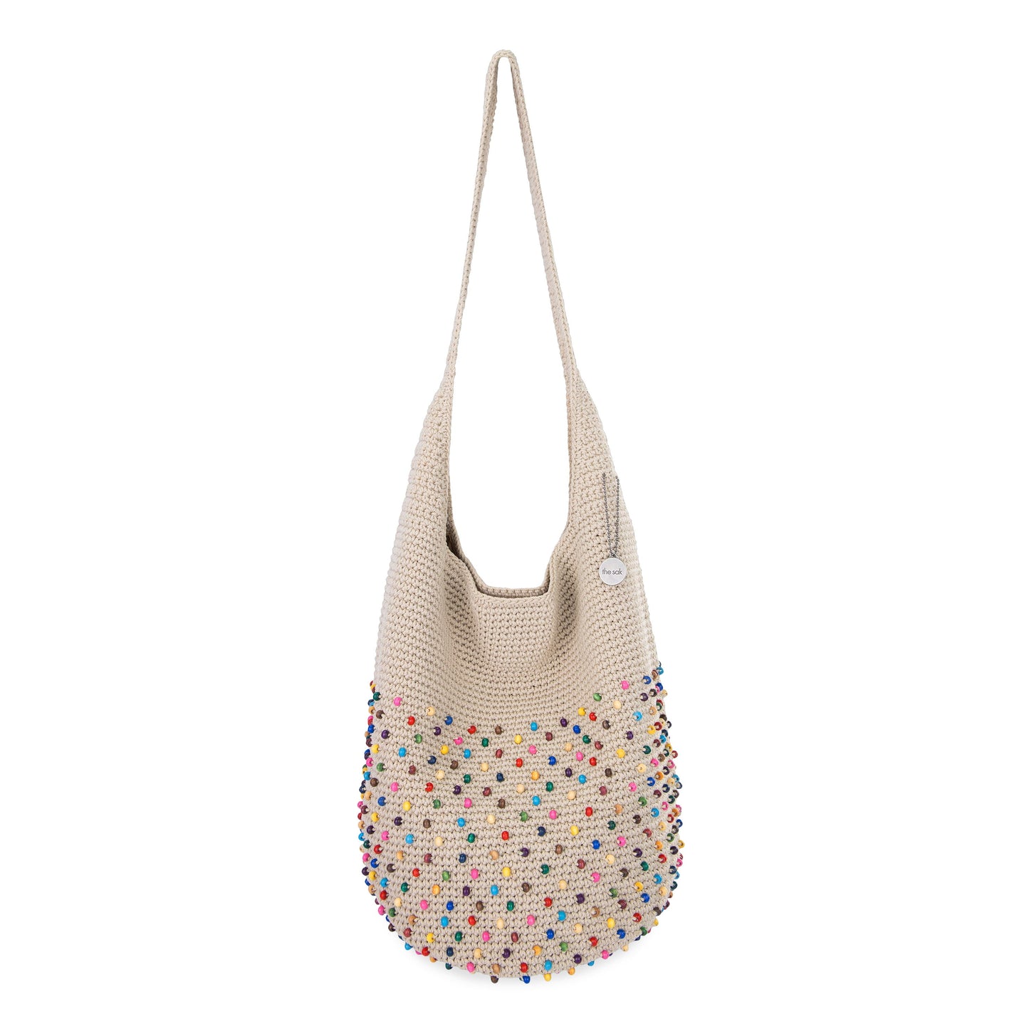The Sak 120 Hobo Crochet - |Ecru Multi Beads|