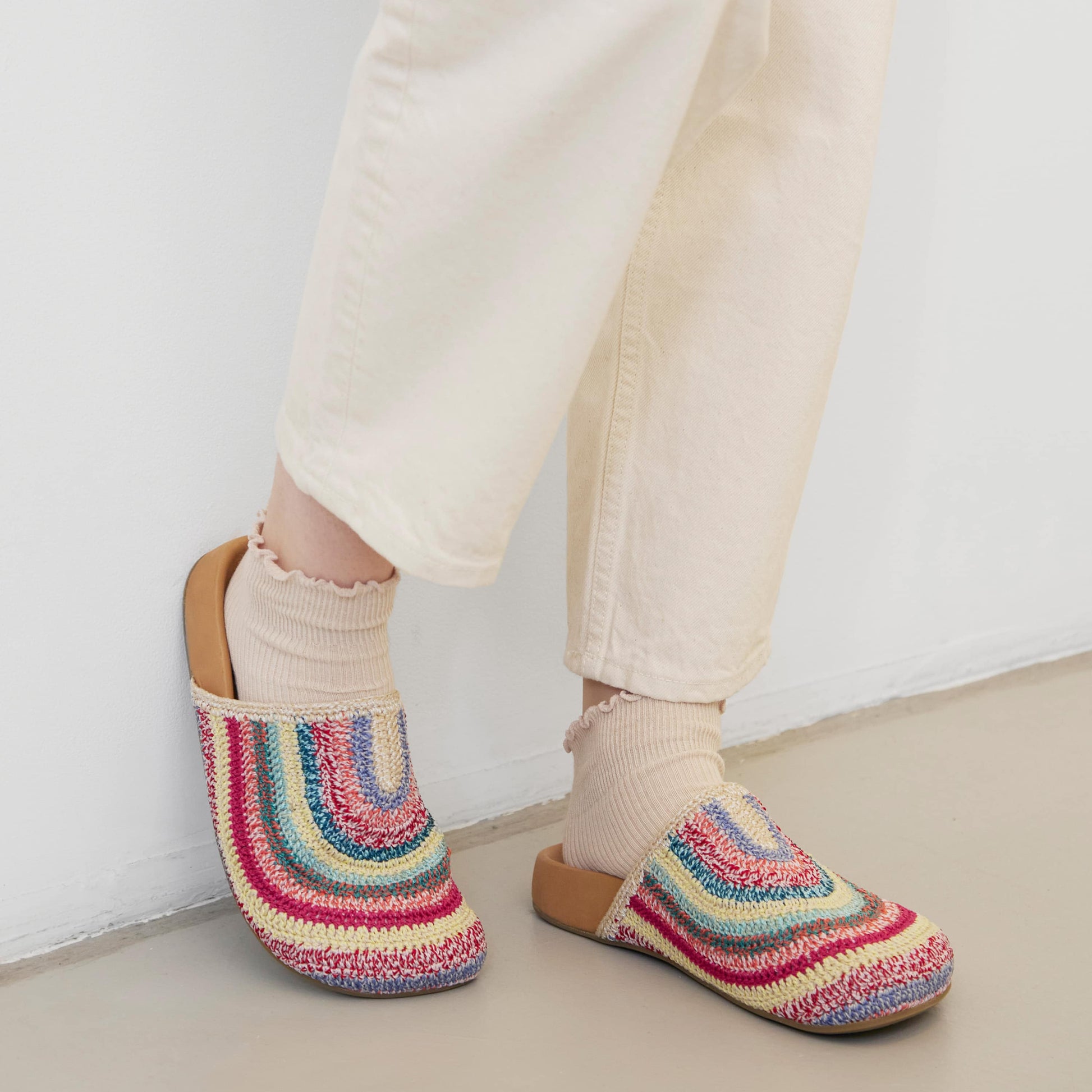 The Sak Bolinas Clog Crochet - |Eden Stripe|