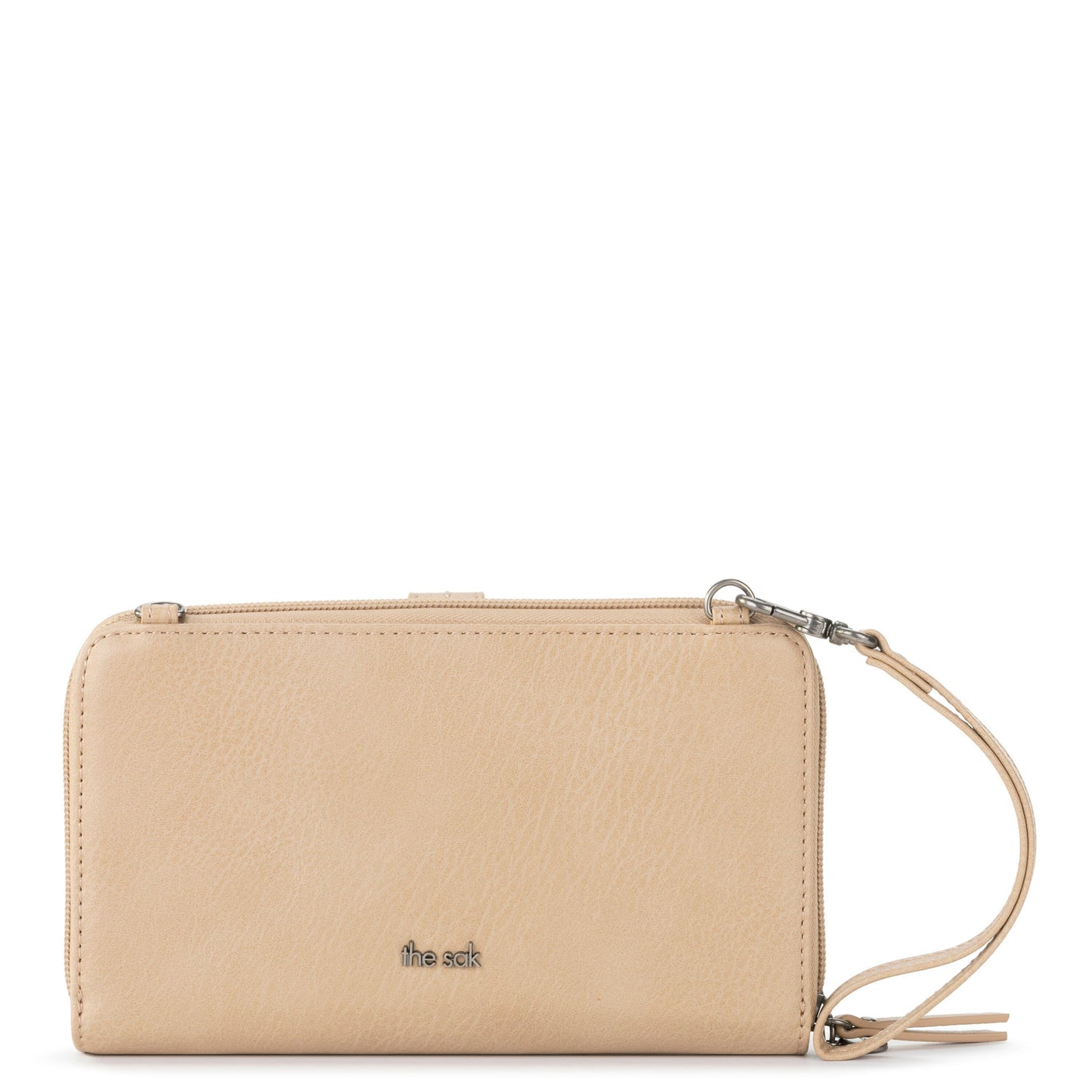 The Sak Iris Large Smartphone Crossbody Crochet - |Ecru Multi Beads Full|