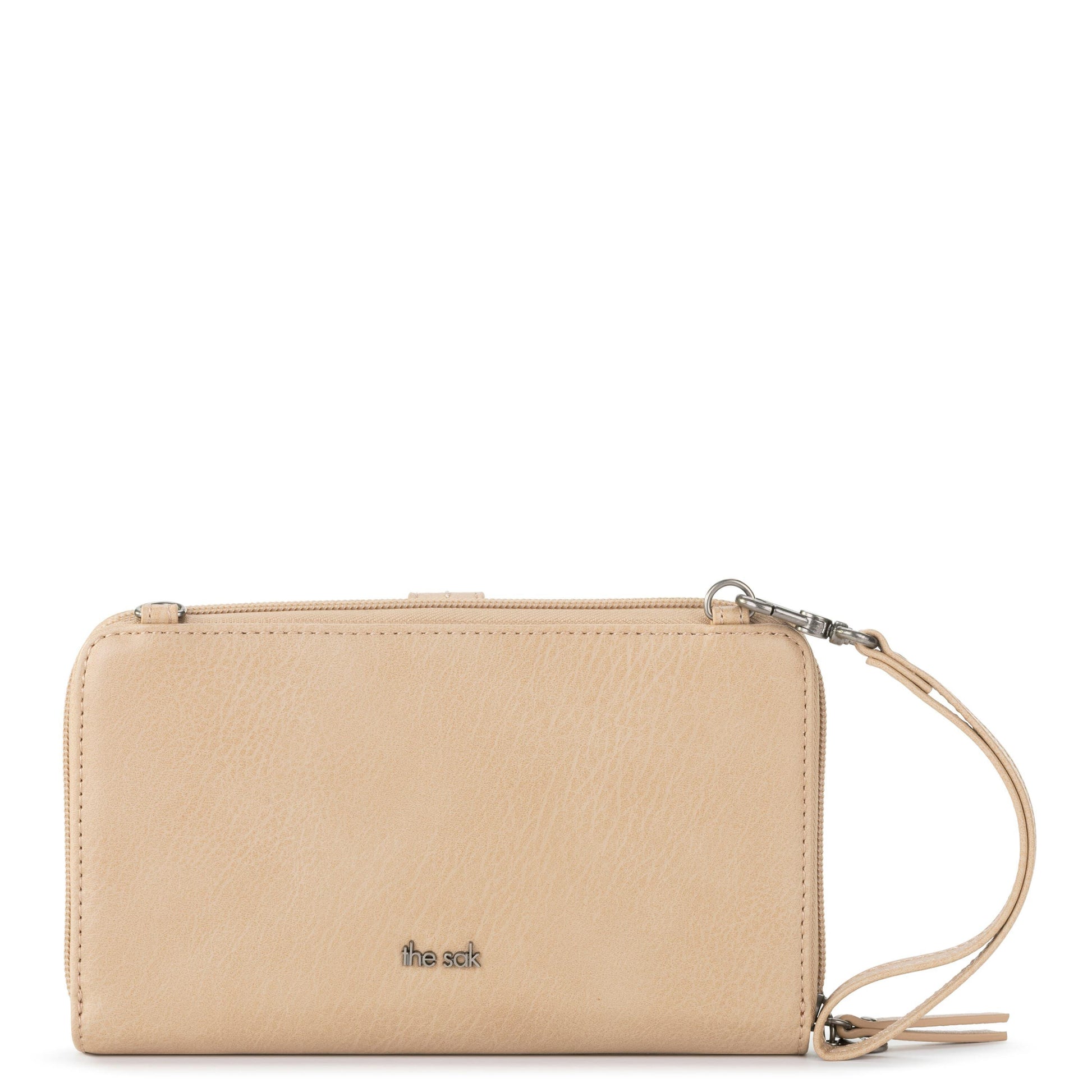 The Sak Iris Large Smartphone Crossbody Crochet - |Ecru Multi Beads Full|