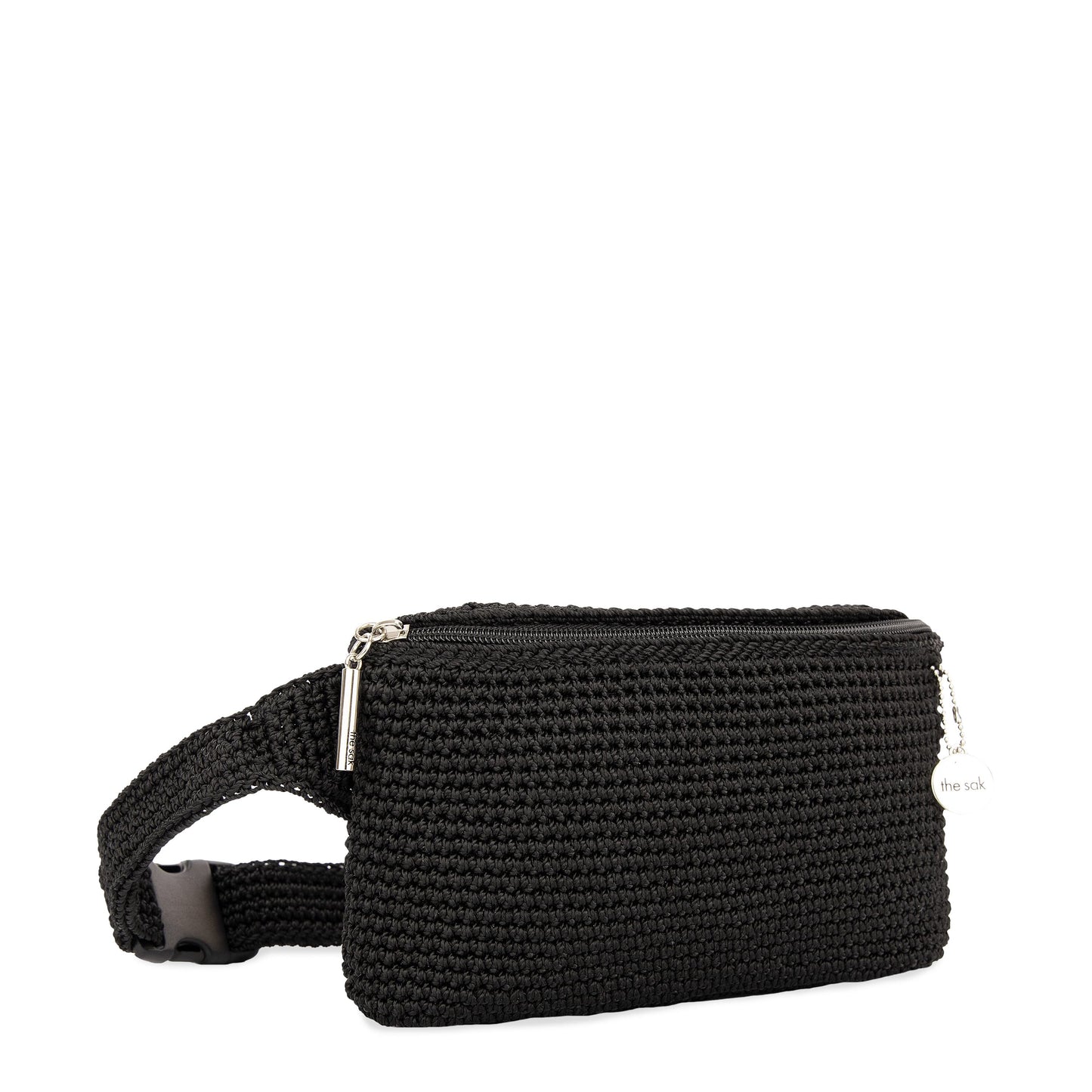 The Sak Caraway Small Belt Bag Crochet - |Black|