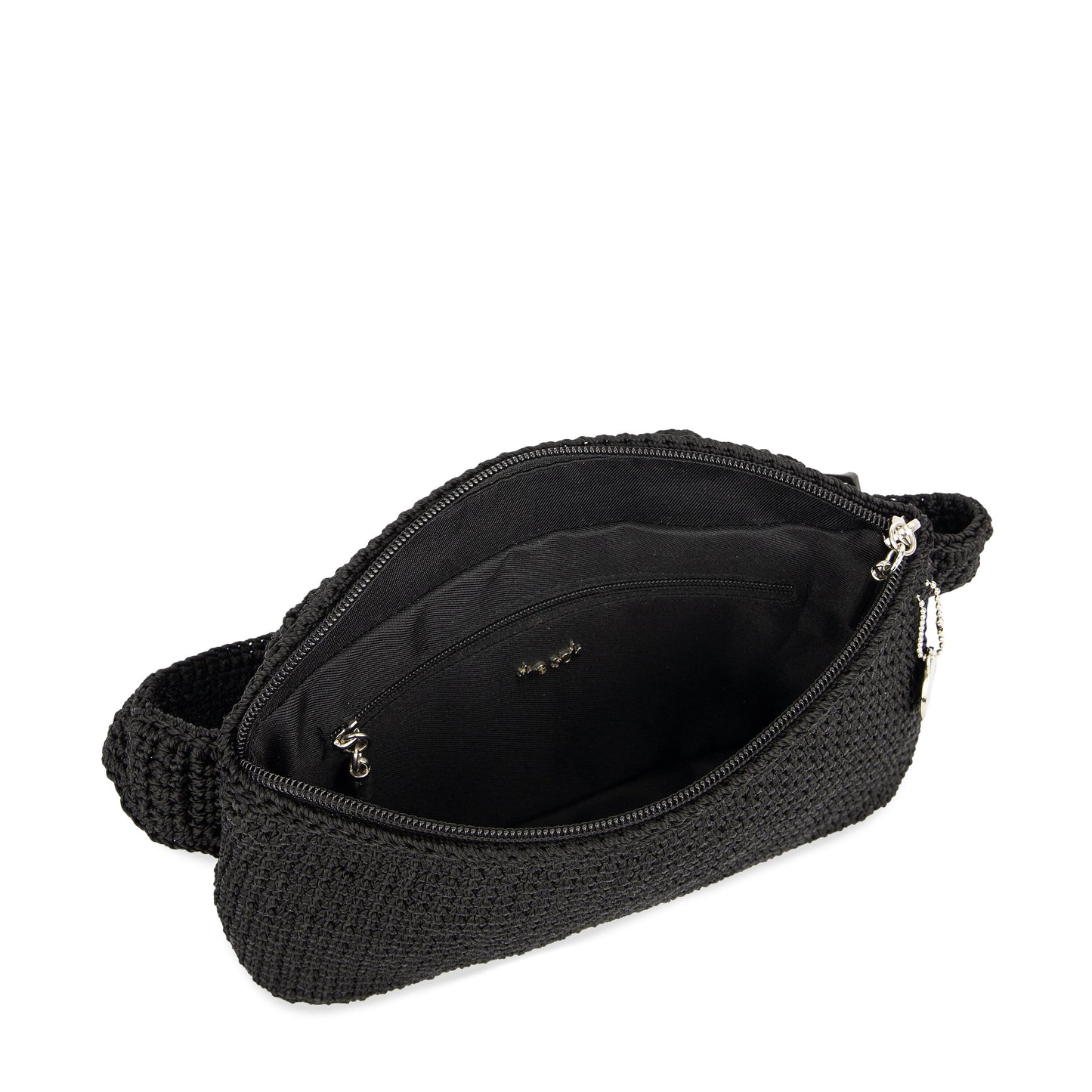 The Sak Caraway Small Belt Bag Crochet - |Black|