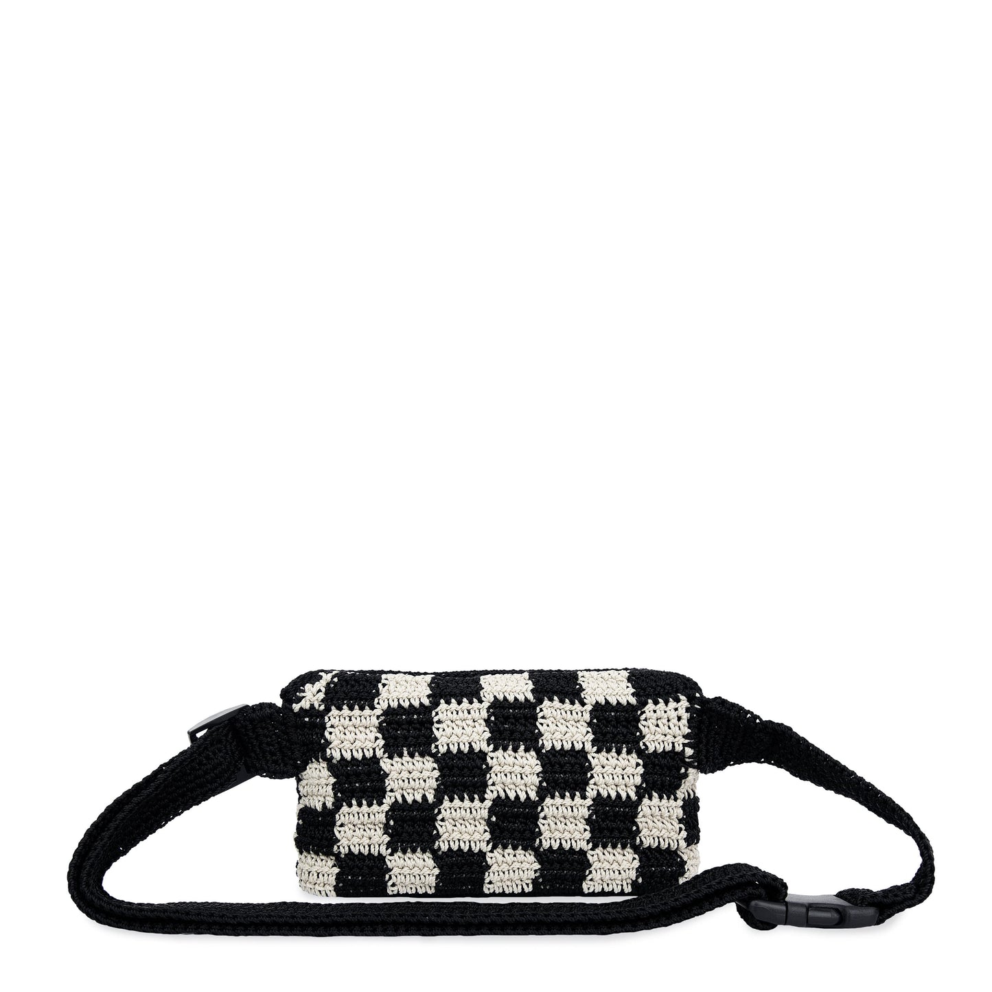 The Sak Caraway Small Belt Bag Crochet - |Black Check|