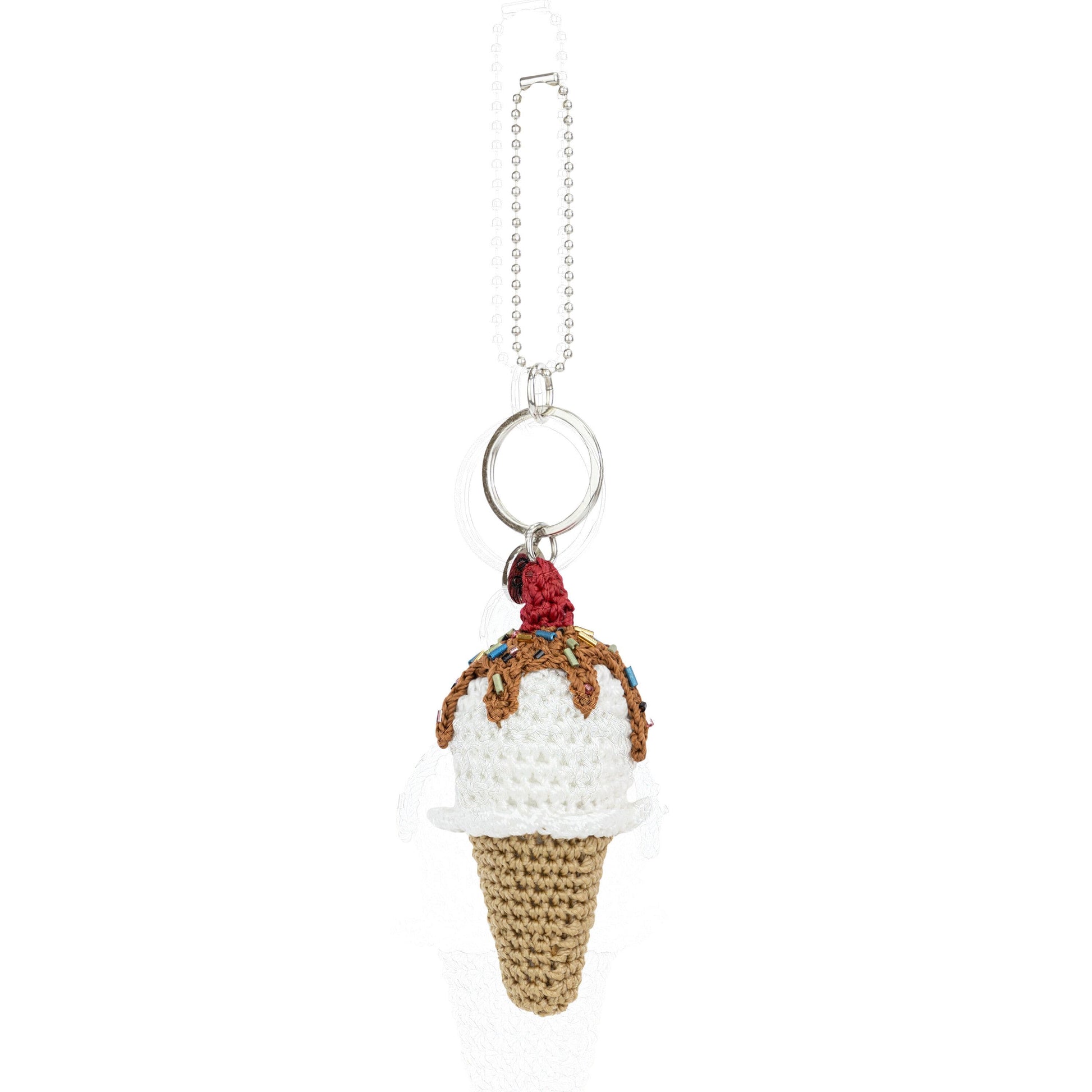 The Sak Yarnicharmz Ice Cream Dangle Crochet - |Vanilla|
