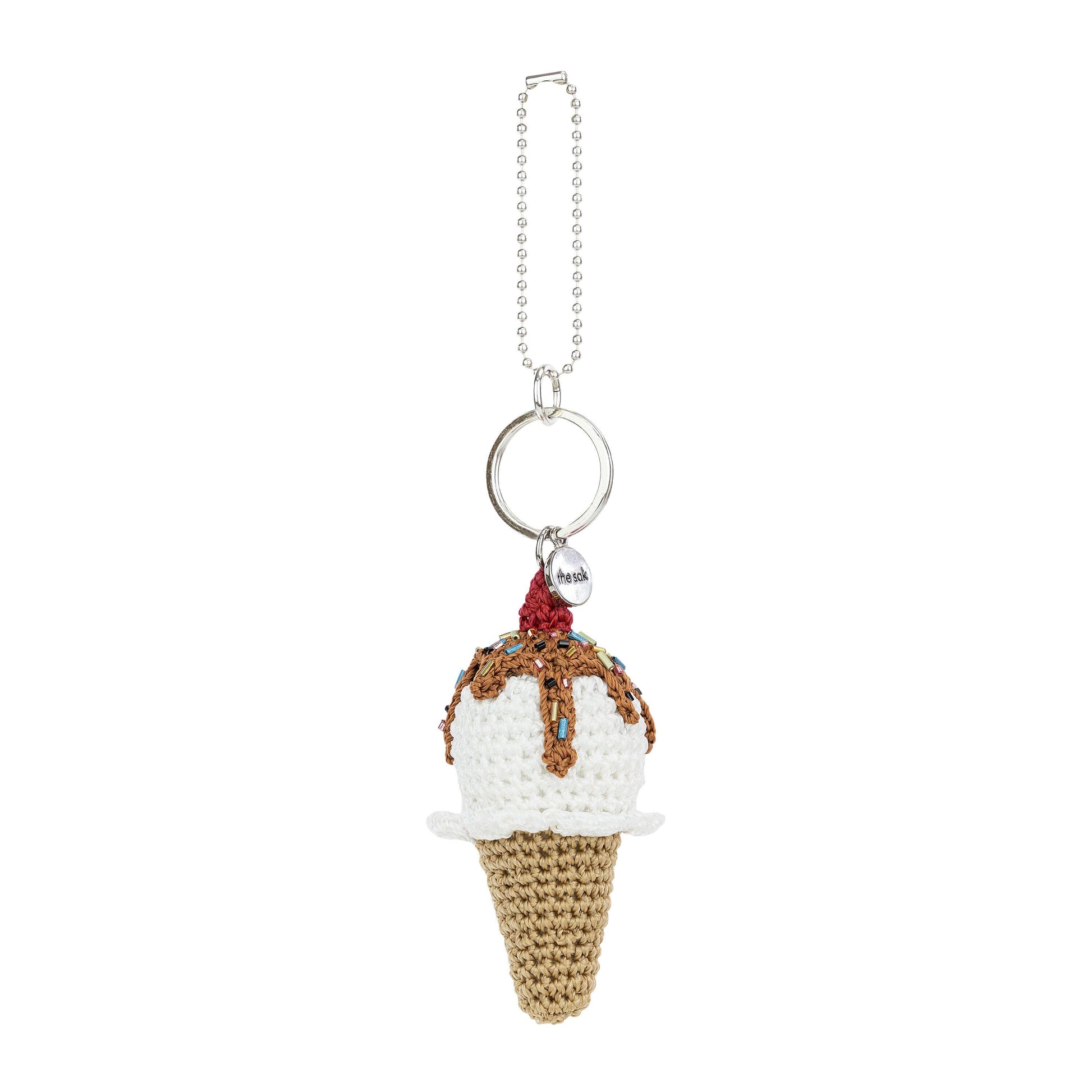 The Sak Yarnicharmz Ice Cream Dangle Crochet - |Vanilla|