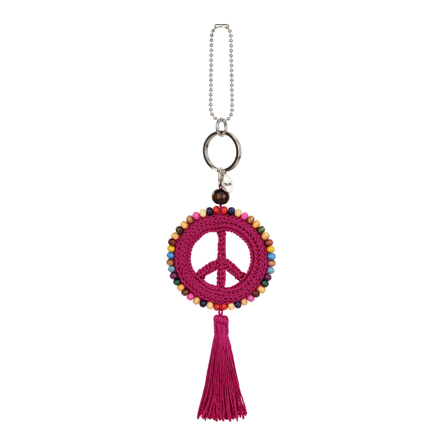 The Sak Yarnicharmz Peace Dangle Crochet - |Pinkberry|
