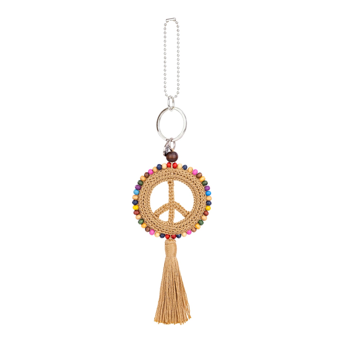 The Sak Yarnicharmz Peace Dangle Crochet - |Bamboo|