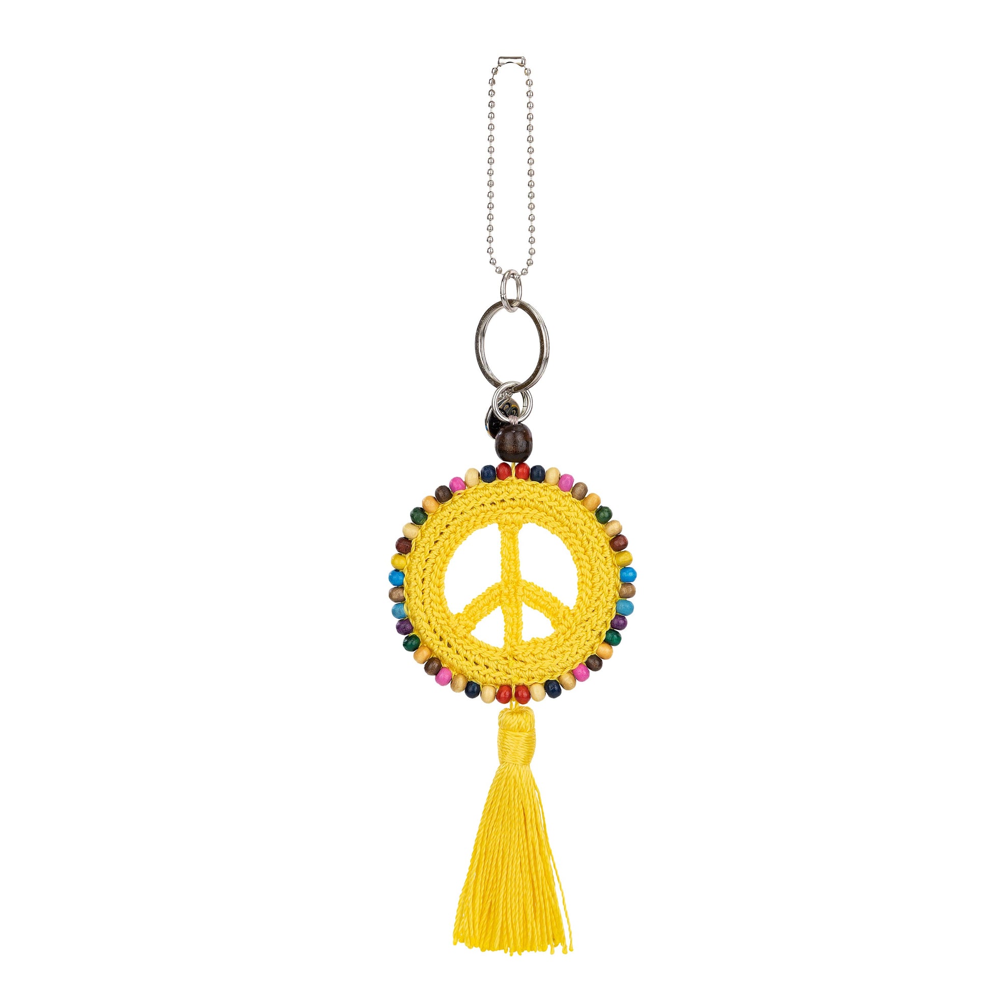 The Sak Yarnicharmz Peace Dangle Crochet - |Lemon Drop|