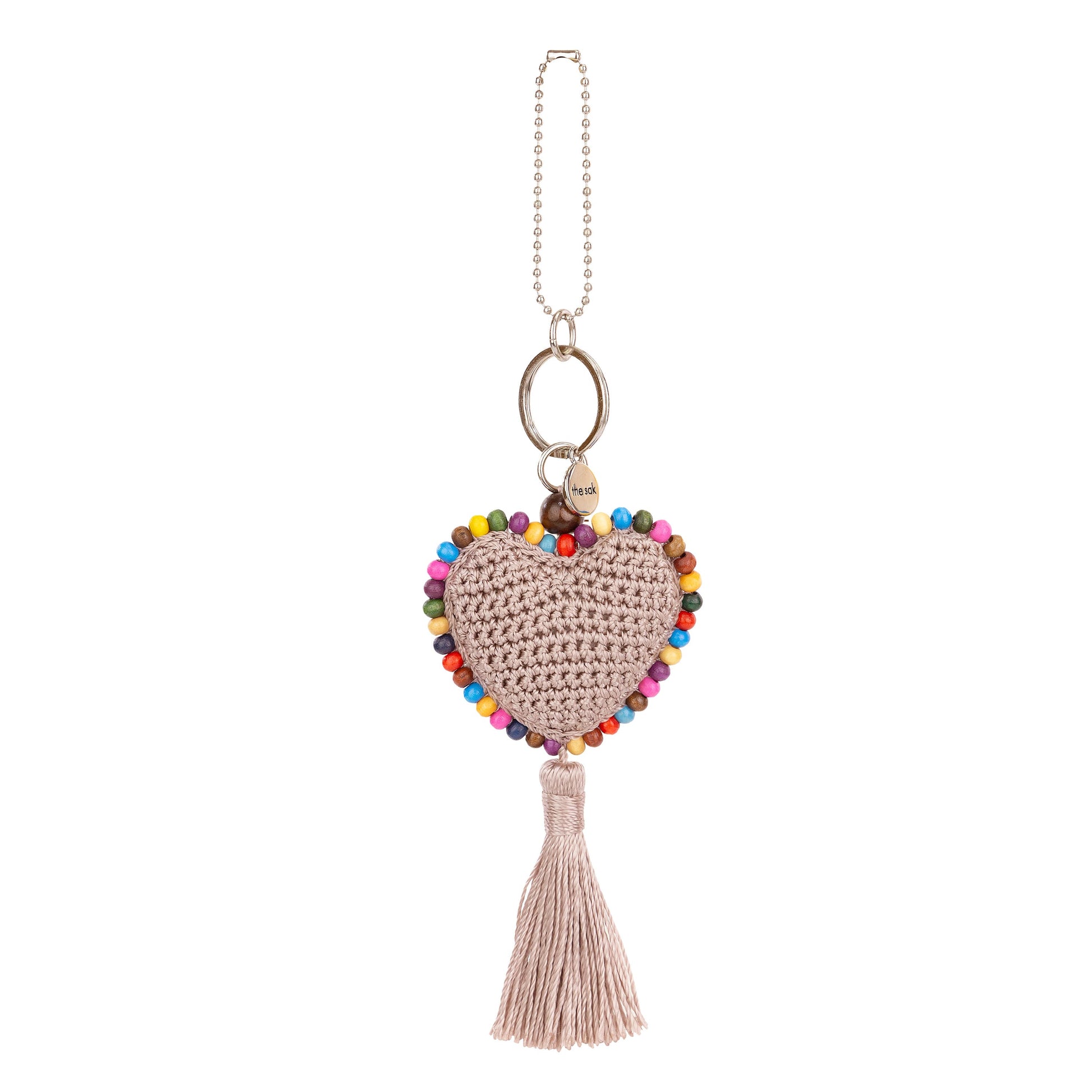 The Sak Yarnicharmz Heart Dangle Crochet - |Fog|