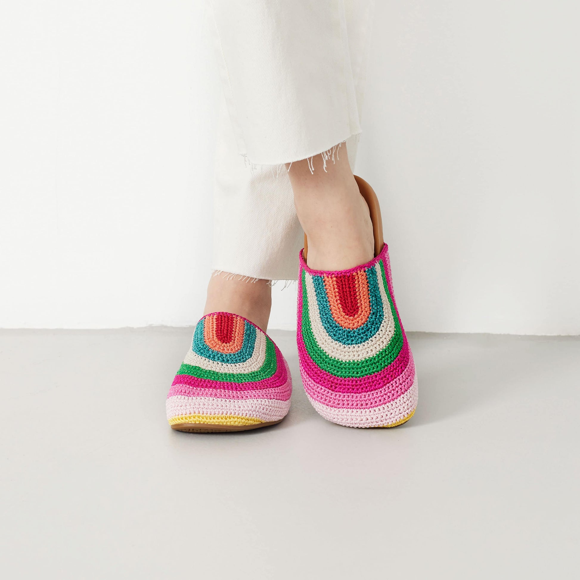 The Sak Bolinas Clog Crochet - |Beach Stripe|