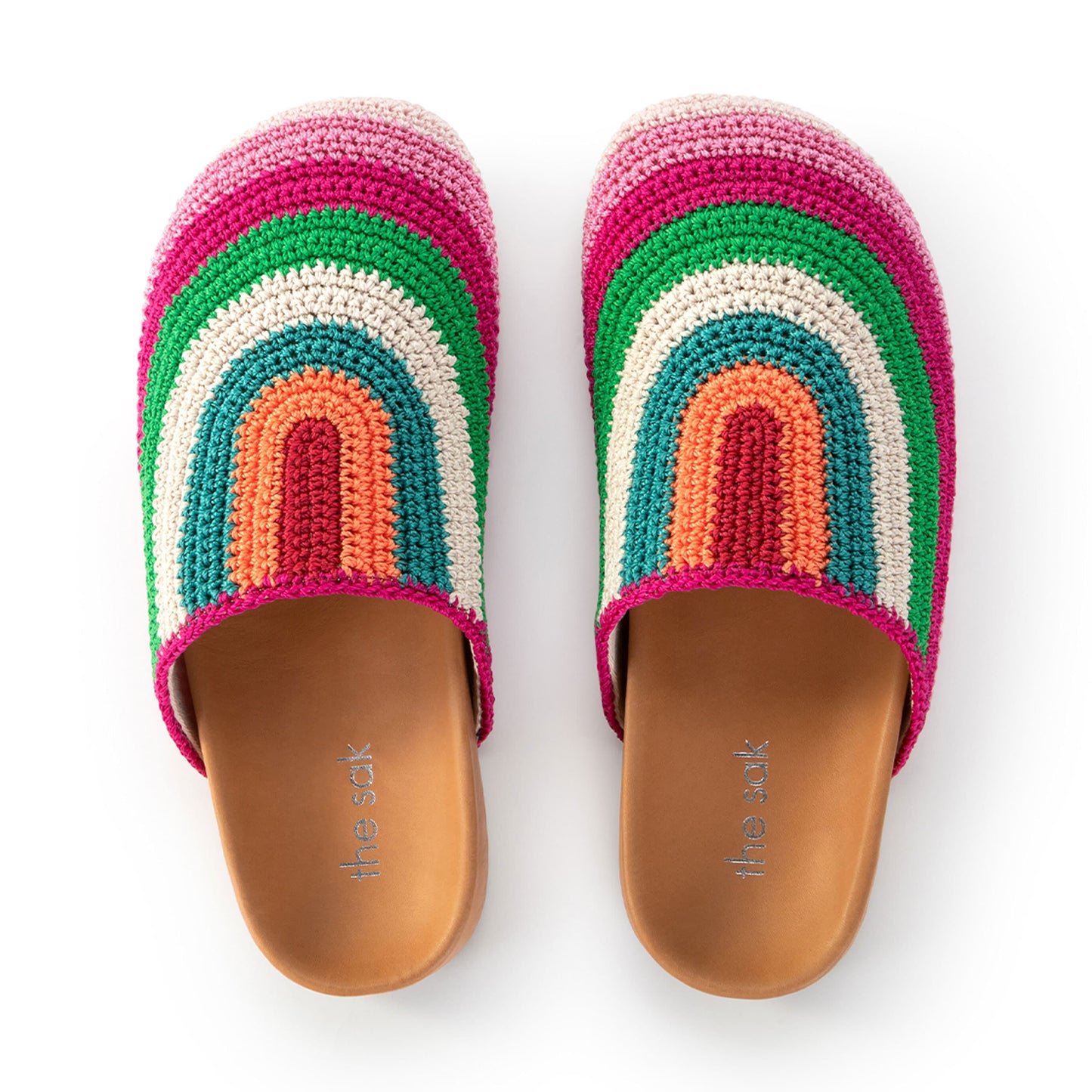 The Sak Bolinas Clog Crochet - |Beach Stripe|