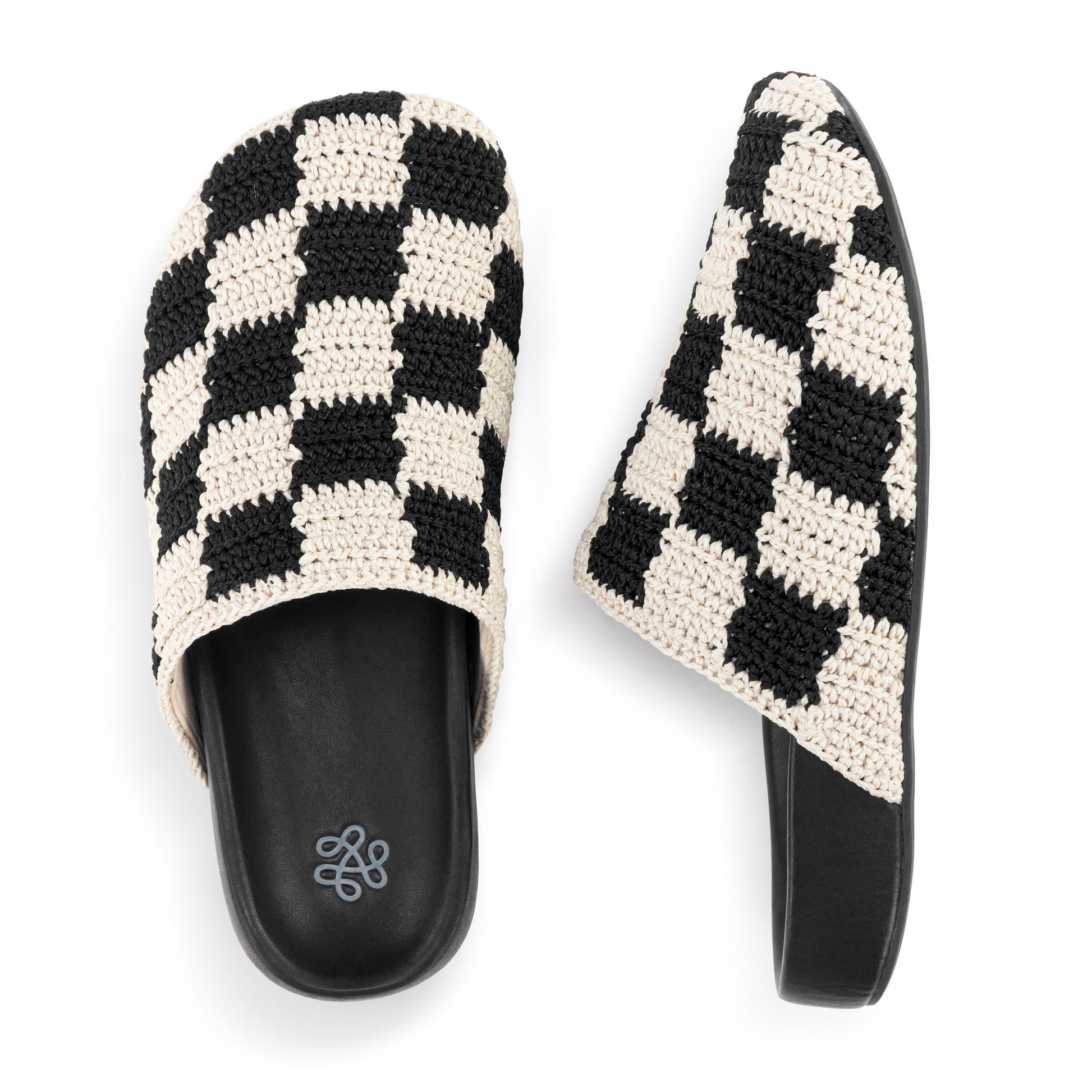 The Sak Bolinas Clog Crochet - |Black Check|