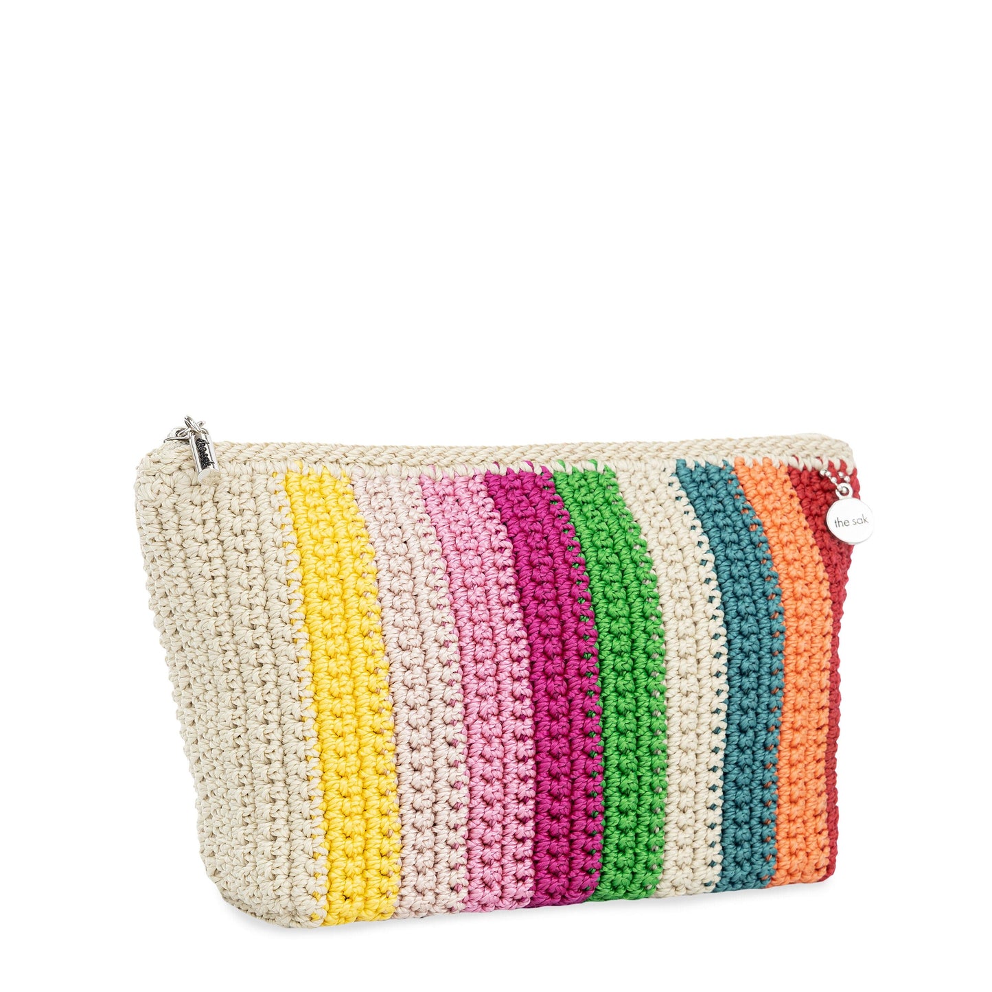 The Sak Essential Medium Pouch Crochet - |Beach Stripe|