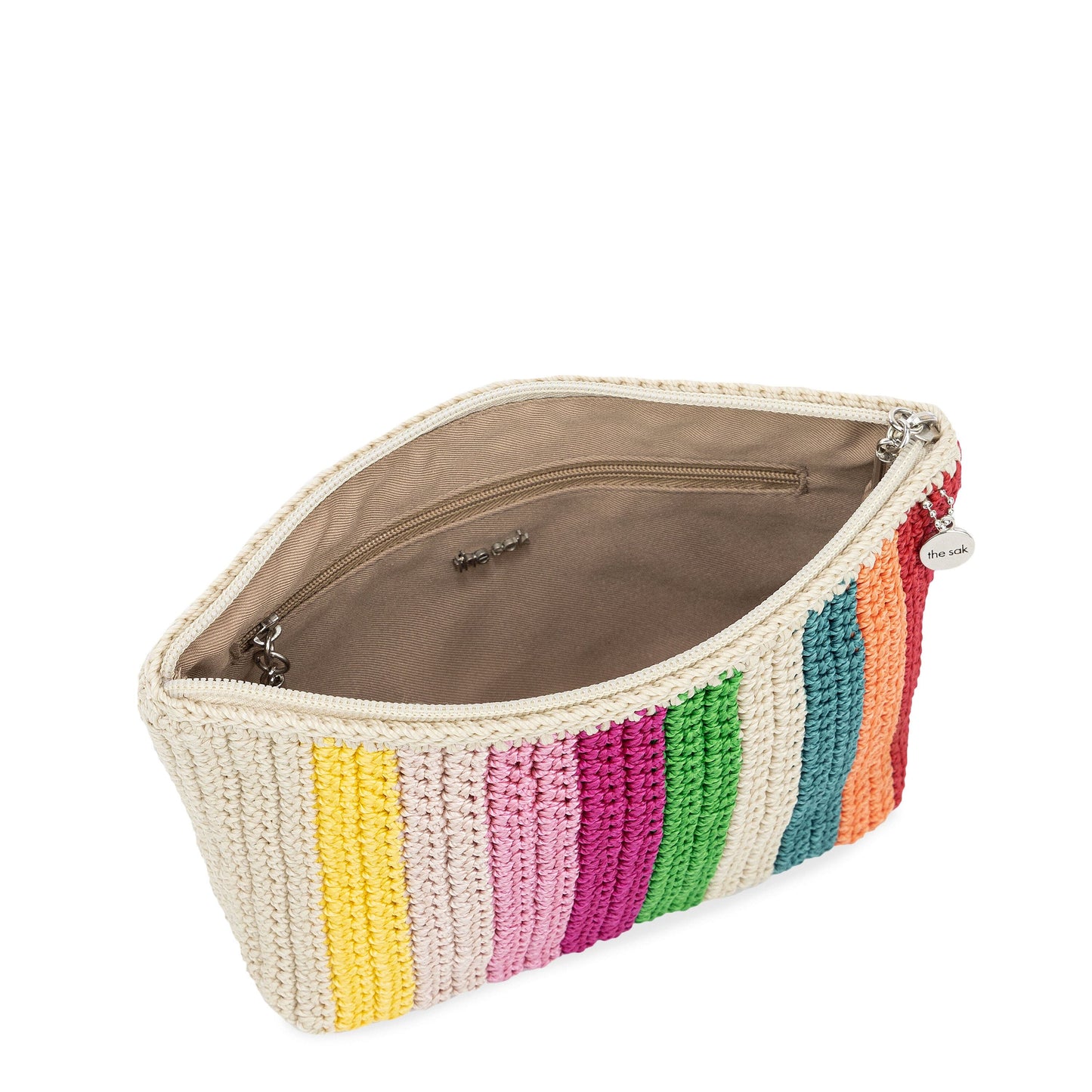 The Sak Essential Medium Pouch Crochet - |Beach Stripe|